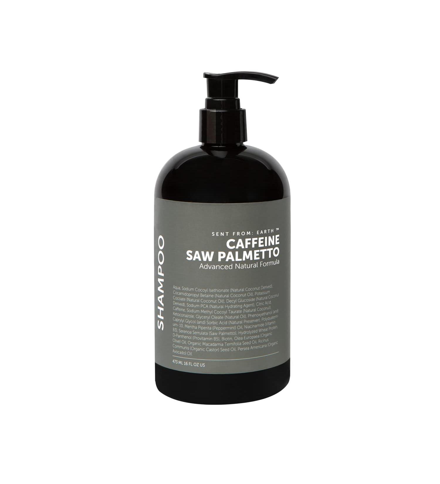 Sent From Earth Caffeine & Saw Palmetto Biotin Vegan Shampoo - Advanced Natural Formula with Peppermint - Buy Online on GoSupps.com
