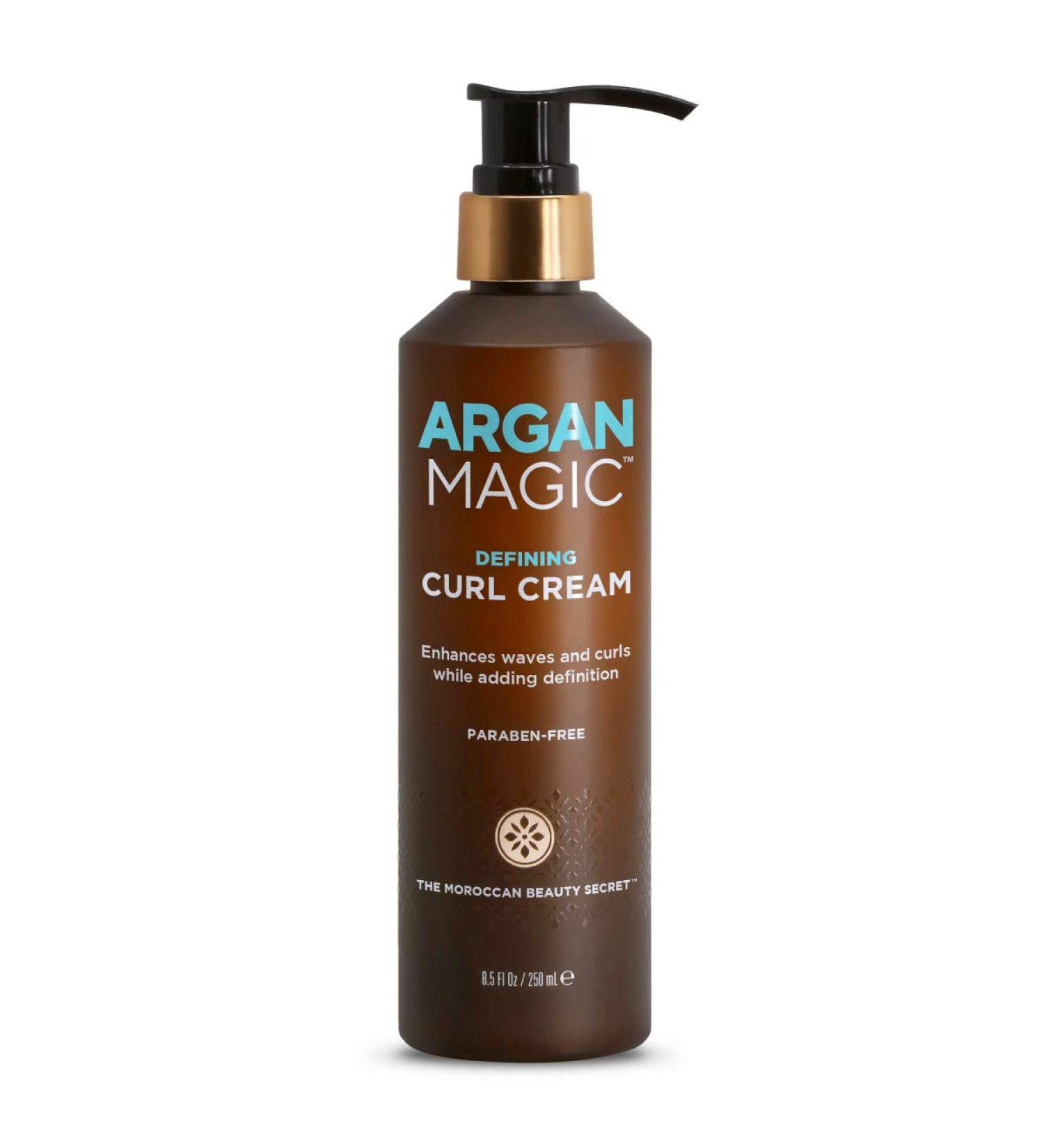 ARGAN MAGIC Defining Curl Cream - Enhances Waves and Curls | Conditions, Detangles, Reduces Frizz | Paraben Free - 8.5 fl oz - Buy Online on GoSupps.com
