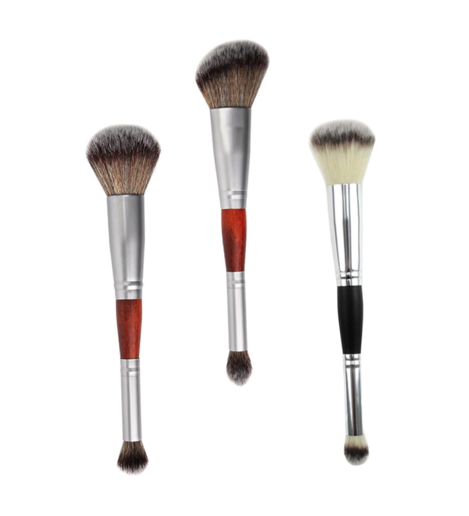 Baluue 3pcs Double-ended Makeup Brush Makeup Accessories Double- Head Eyeshadow Stick Wooden Handle - Buy Online on GoSupps.com