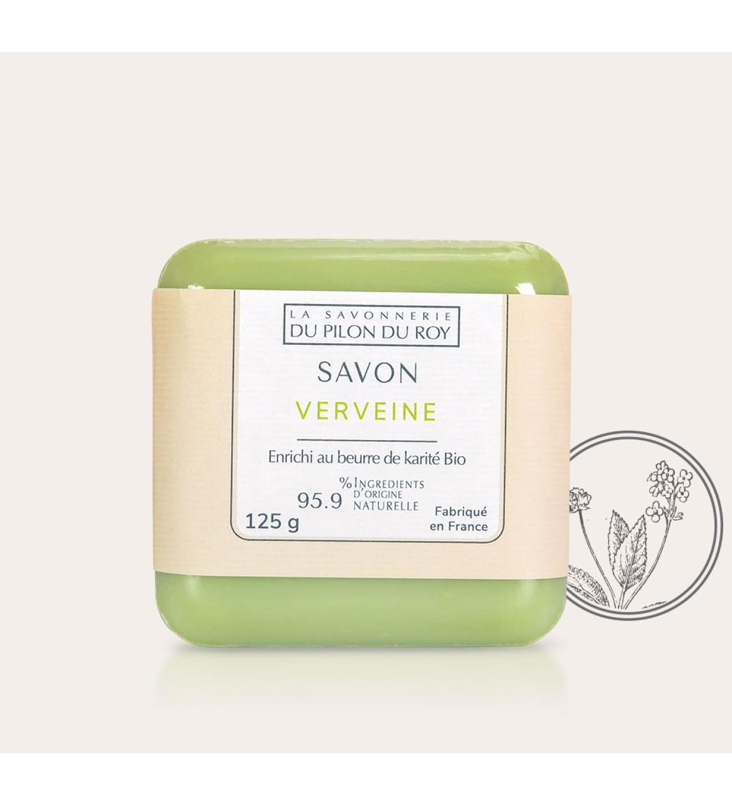 Organic Verbena Soap Bars (3 x 125g) | Natural Moisturizing & Hydrating with Shea Butter | International Shipping from France - Buy Online on GoSupps.com