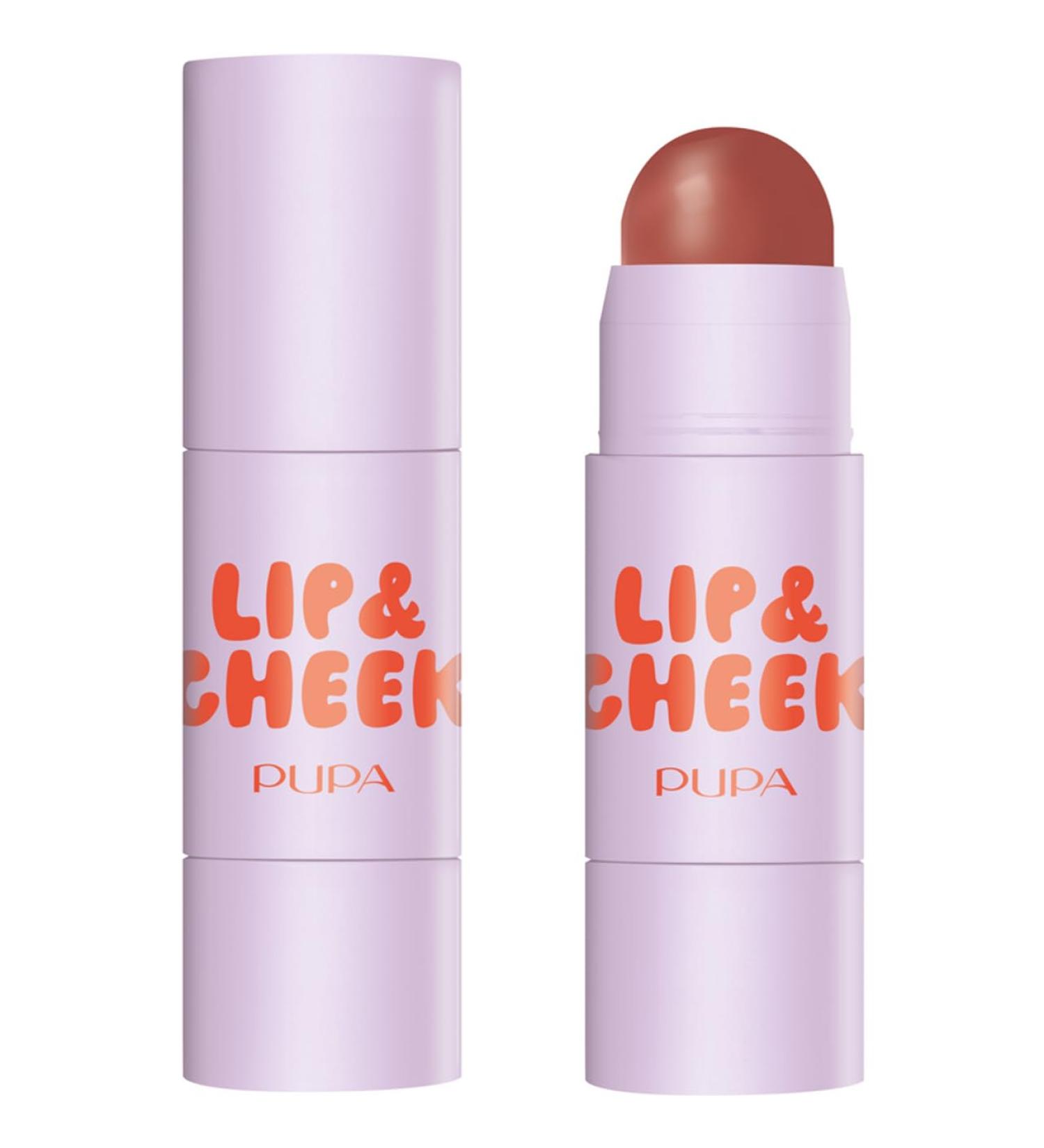 Pupa GRWSTICK Lip & Cheek Stick Face Blush & Balm Lips g4 Hot Cookie 001