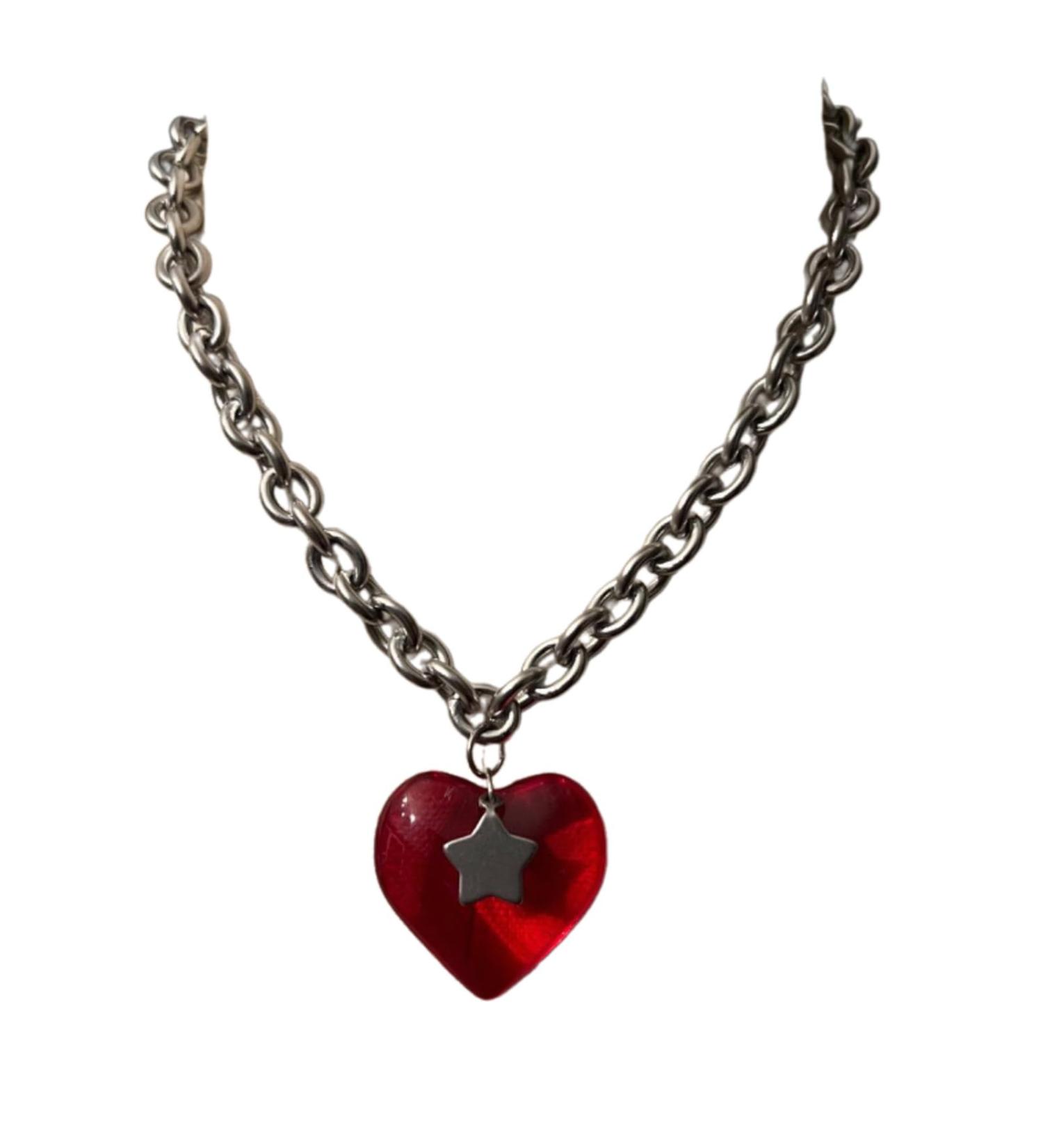 Oralgo Heart Motif Necklace - Stylish Collarbone Chain for Women & Girls | Perfect for Weddings Parties & Birthdays - Buy Online on GoSupps.com