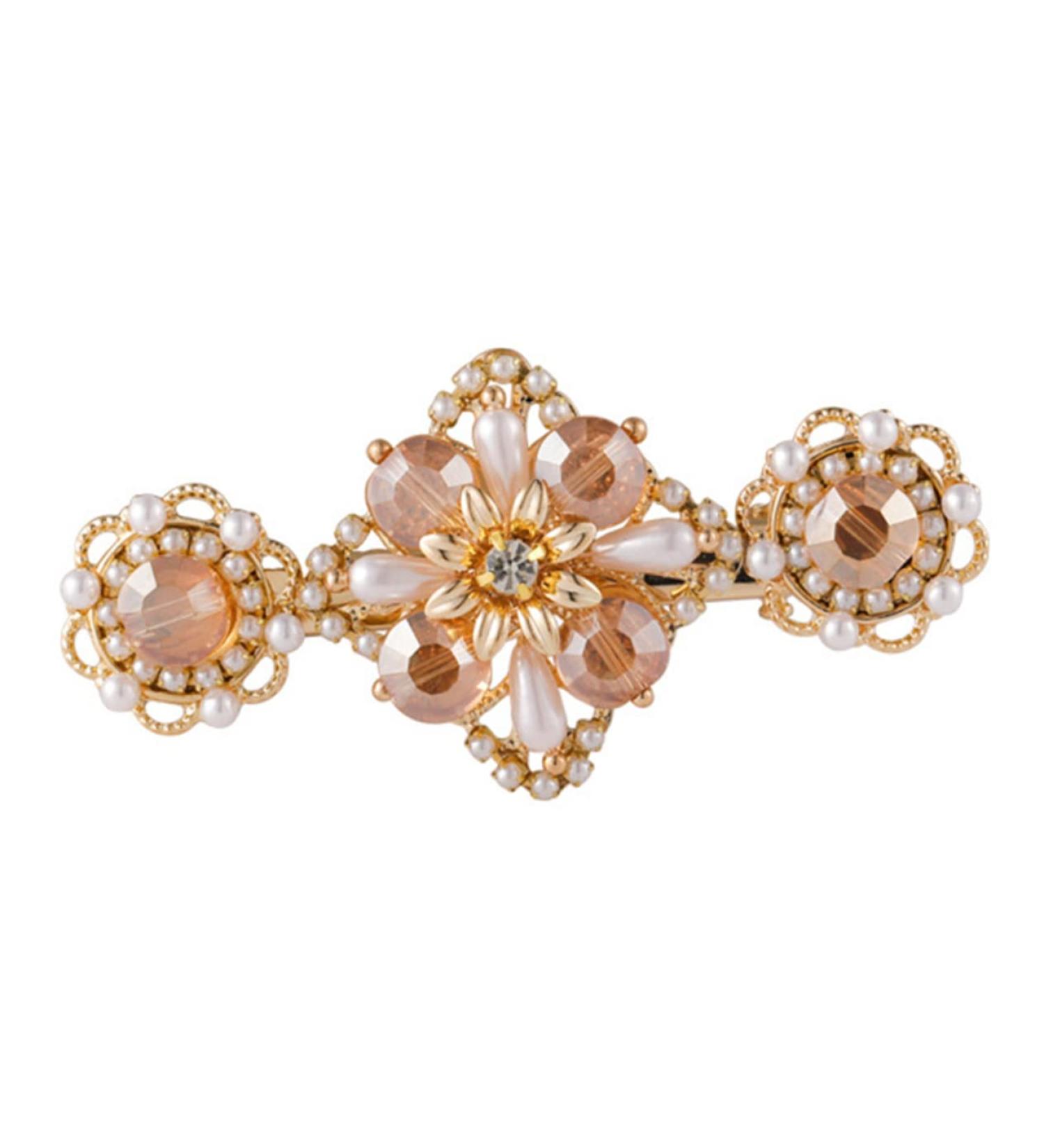 Ipetboom 1pc Hairpin Hair Pin Hair Clip Hair Barrettes Pearl Hair Barrette Floral Hair Accessories Hair Holder Decorations Holiday Fashion Hair Clamps Hair Styling Clip Bangs - Buy Online on GoSupps.com