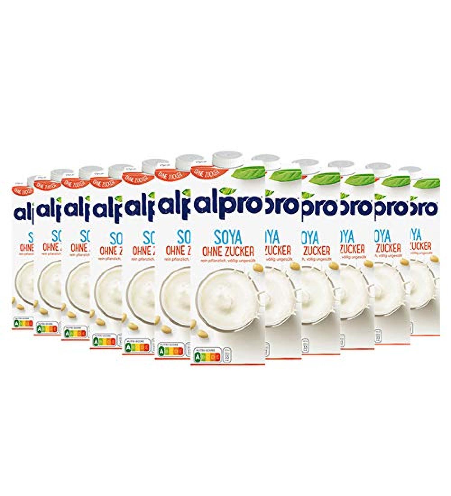 Alpro Soya Drink Unsweetened Pack of 12 (12 x 1 l pack)