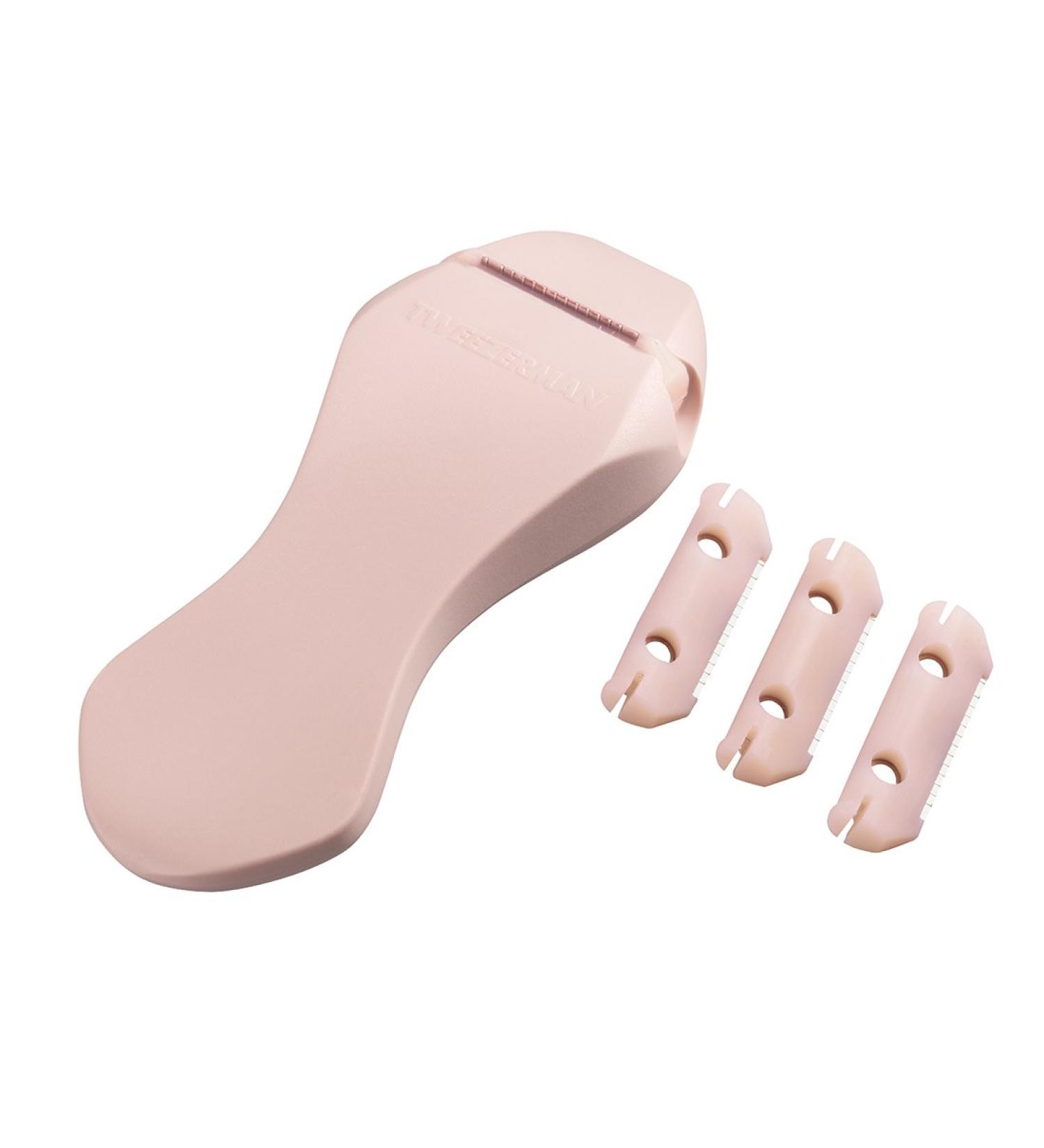 Buy Tweezerman Studio Collection Bright Complexion Facial Dermaplaner - 3 Interchangeable Blades for Hair Removal & Cell Renewal | International Shipping - Buy Online on GoSupps.com