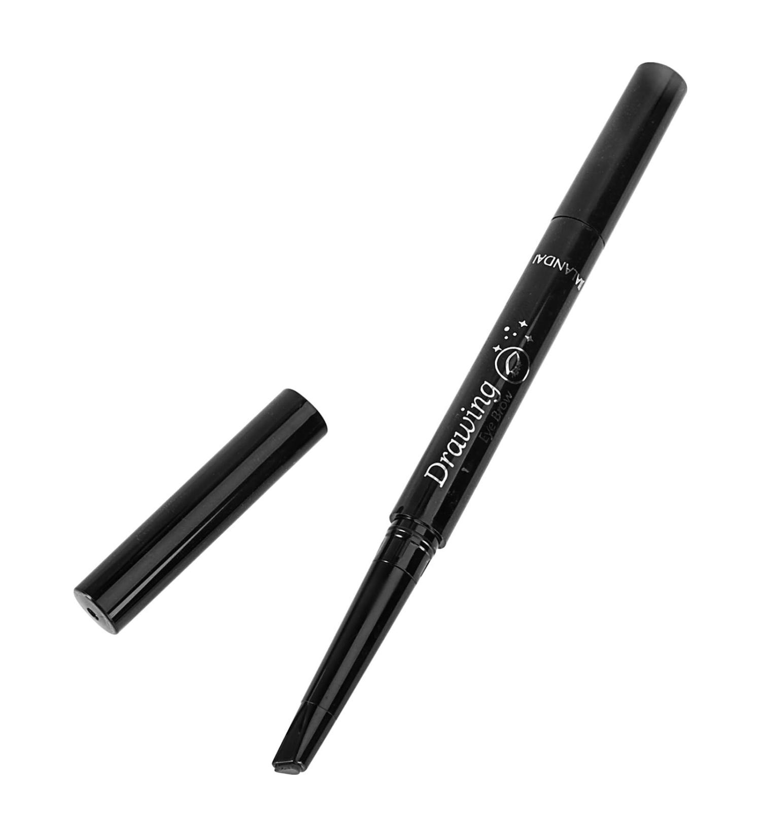 DRESSOOS Portapotty Rotate Eyebrow Pencils Double Head Eyebrow Pencil Eyebrow Pencil Brush To Rotate Chocolate Make up 1 count (Pack of 1) Chocolate