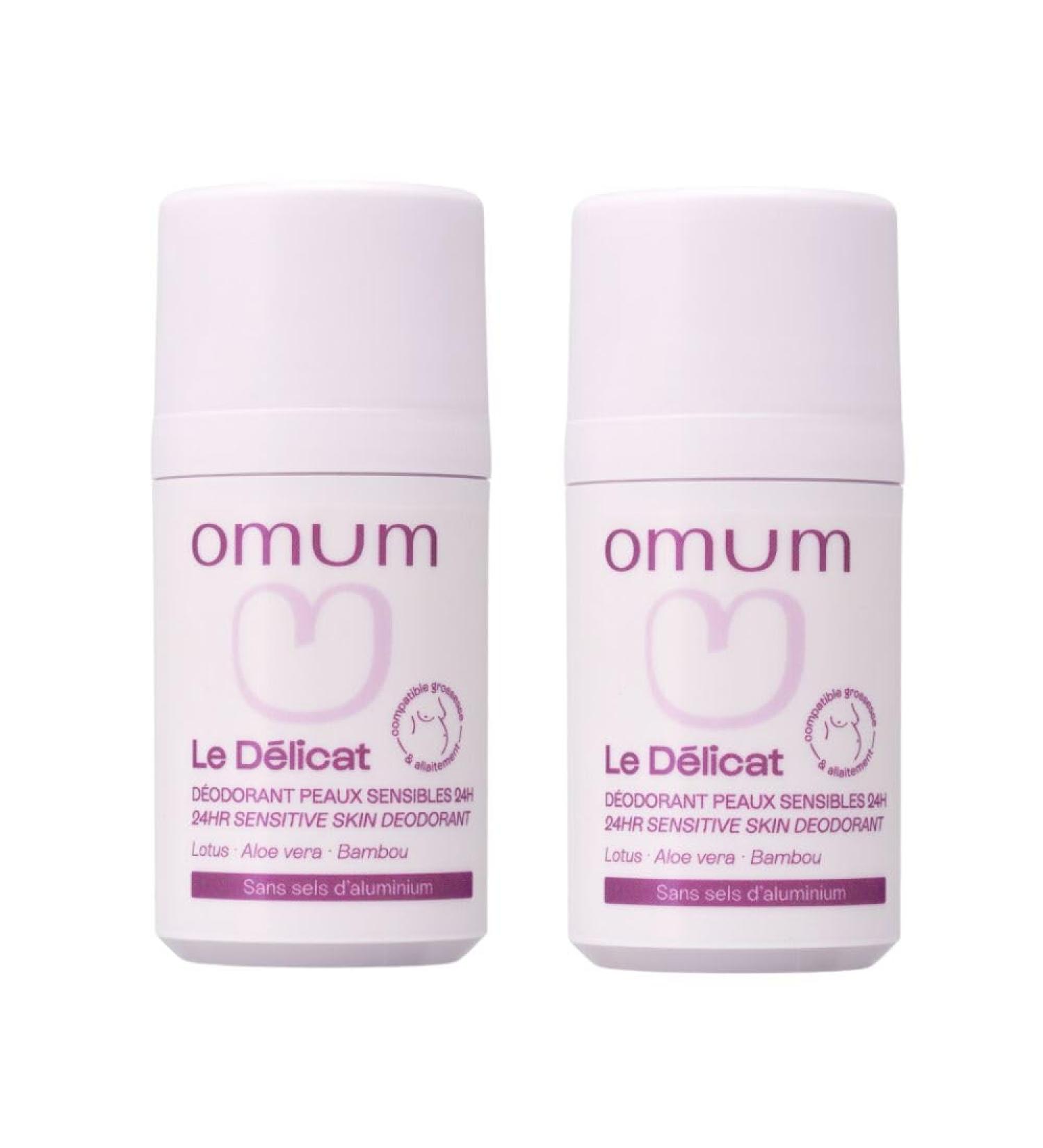 OMUM - Le D licat - D odorant naturel bille - Sans sels d'aluminium - 24H de protection - 100% compatible grossesse et allaitement 99% des ingr dients d origine naturelle - Vegan - 50 ml 100 ml (Lot de 1) - Buy Online on GoSupps.com