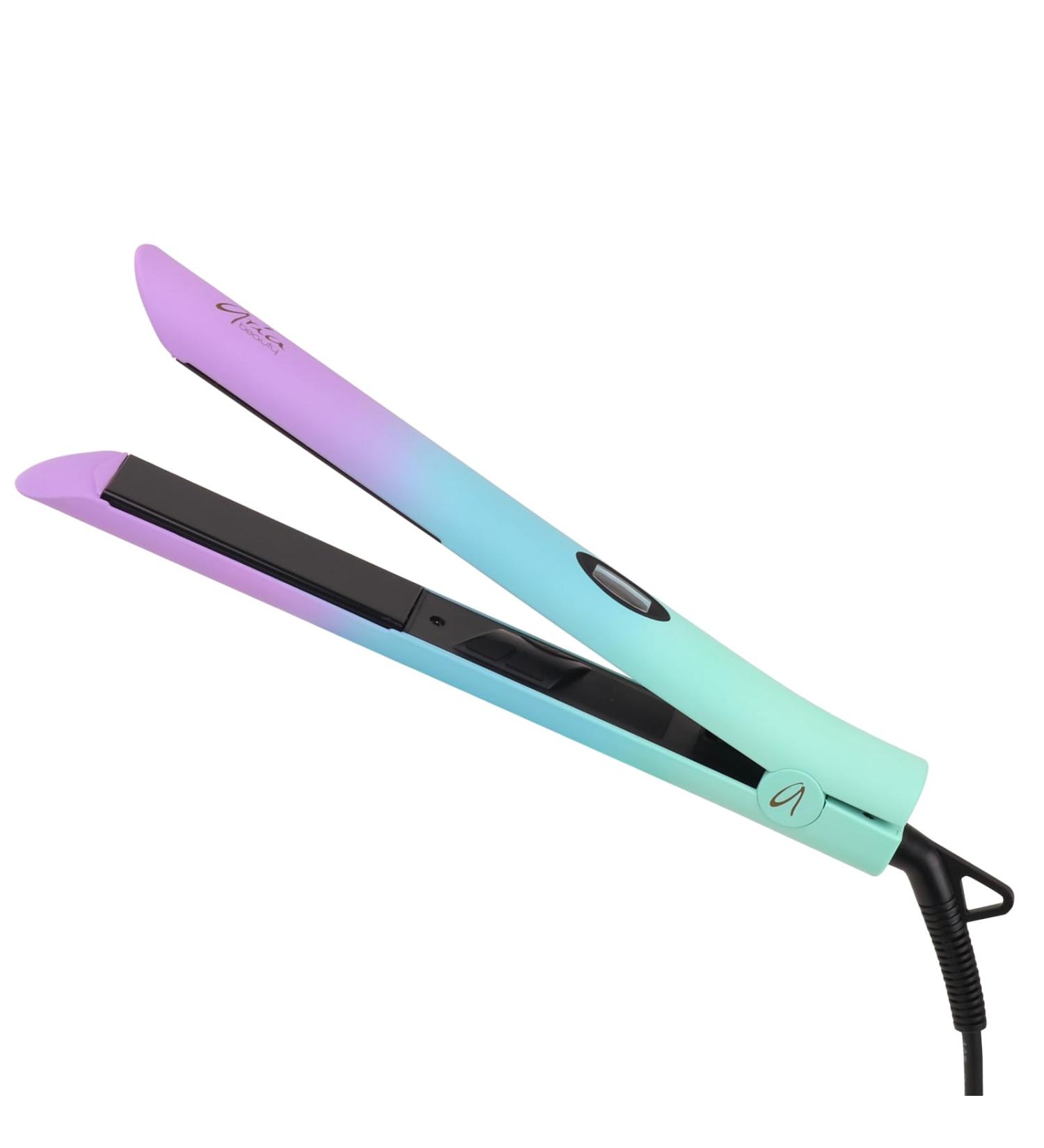 Aria Beauty Ultra Sleek Ombre Hair Straightener - 1" Tourmaline Ceramic Quick Heat Adjustable Temp 450 F Dual Voltage - Buy Online on GoSupps.com