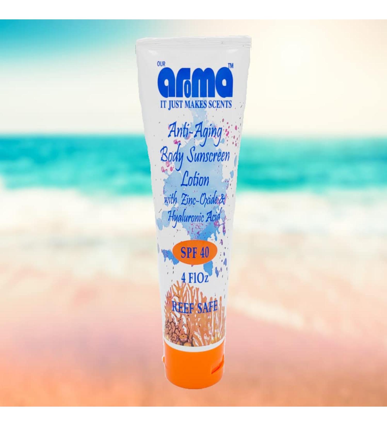 Buy Anti-Aging Body Sunscreen with Zinc Oxide - 4 oz | SPF Protection Hydration & Travel-Friendly - Buy Online on GoSupps.com