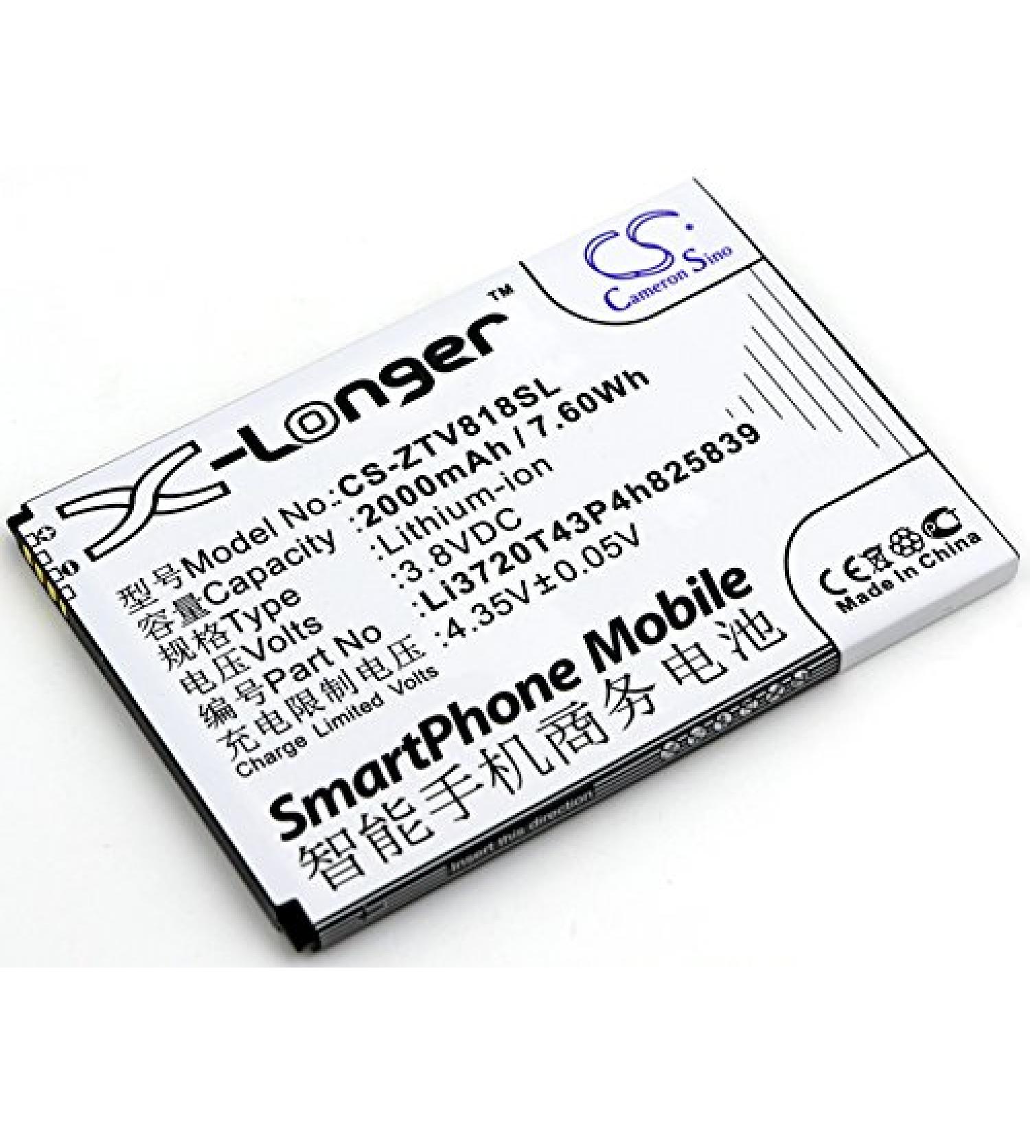 2000mAh Replacement Battery for Orange Li3720T43P4h825839 Reyo - High Quality & Long-Lasting - Buy Online on GoSupps.com