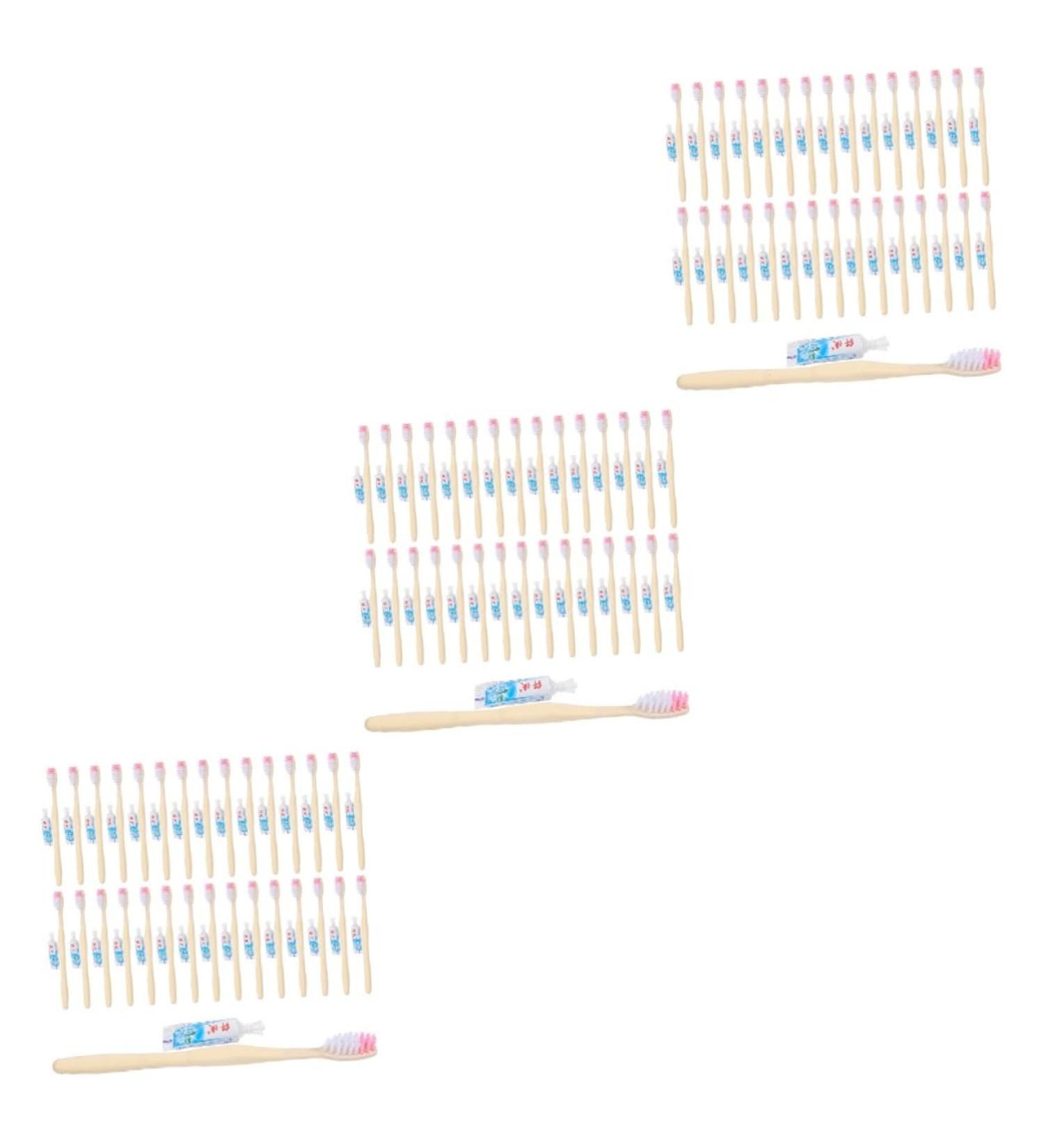 Gleavi 300 Pack Disposable Toothbrushes - Portable Travel Toothbrushes with Toothpaste for Bathroom & On-the-Go Use - Buy Online on GoSupps.com