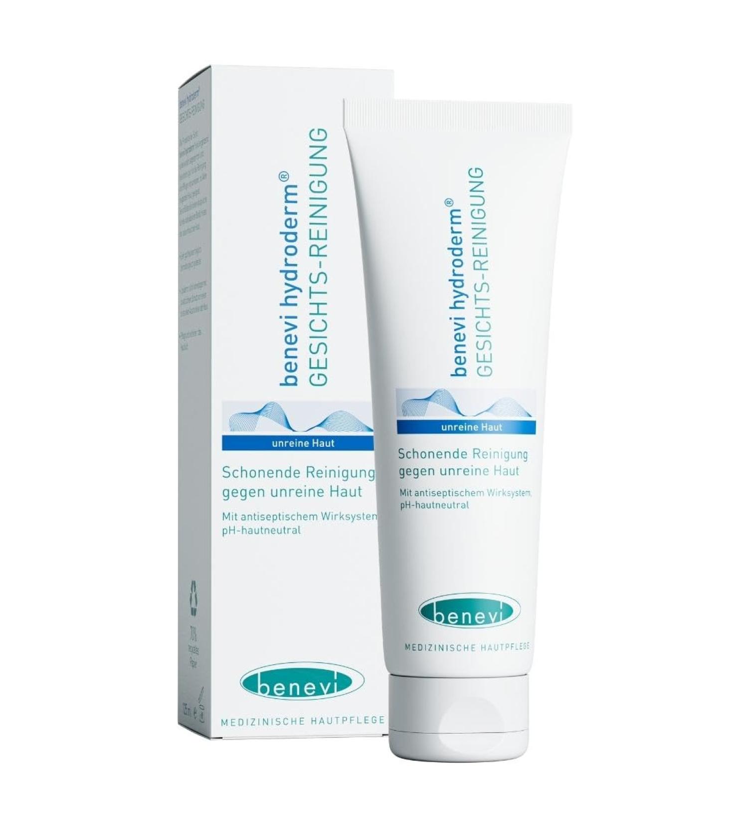 Benevi Hydroderm Facial Cleanser 125ml - Acne Treatment for Impure Skin | Gently Eliminate Oily Shine - Buy Online on GoSupps.com
