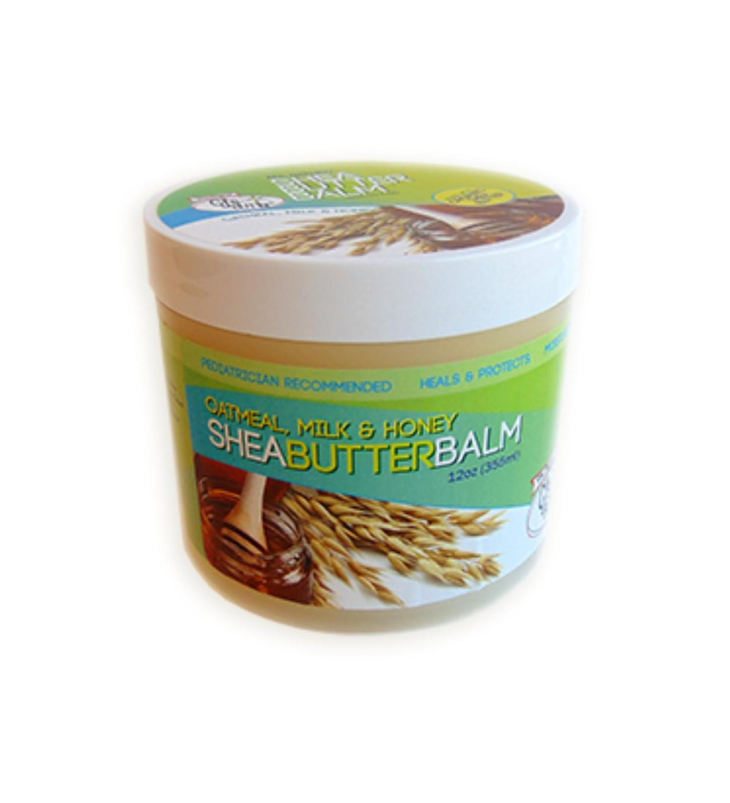 The Original CJ's BUTTer All Natural Shea Butter Balm - Oatmeal Milk & Honey 12 oz. Tub