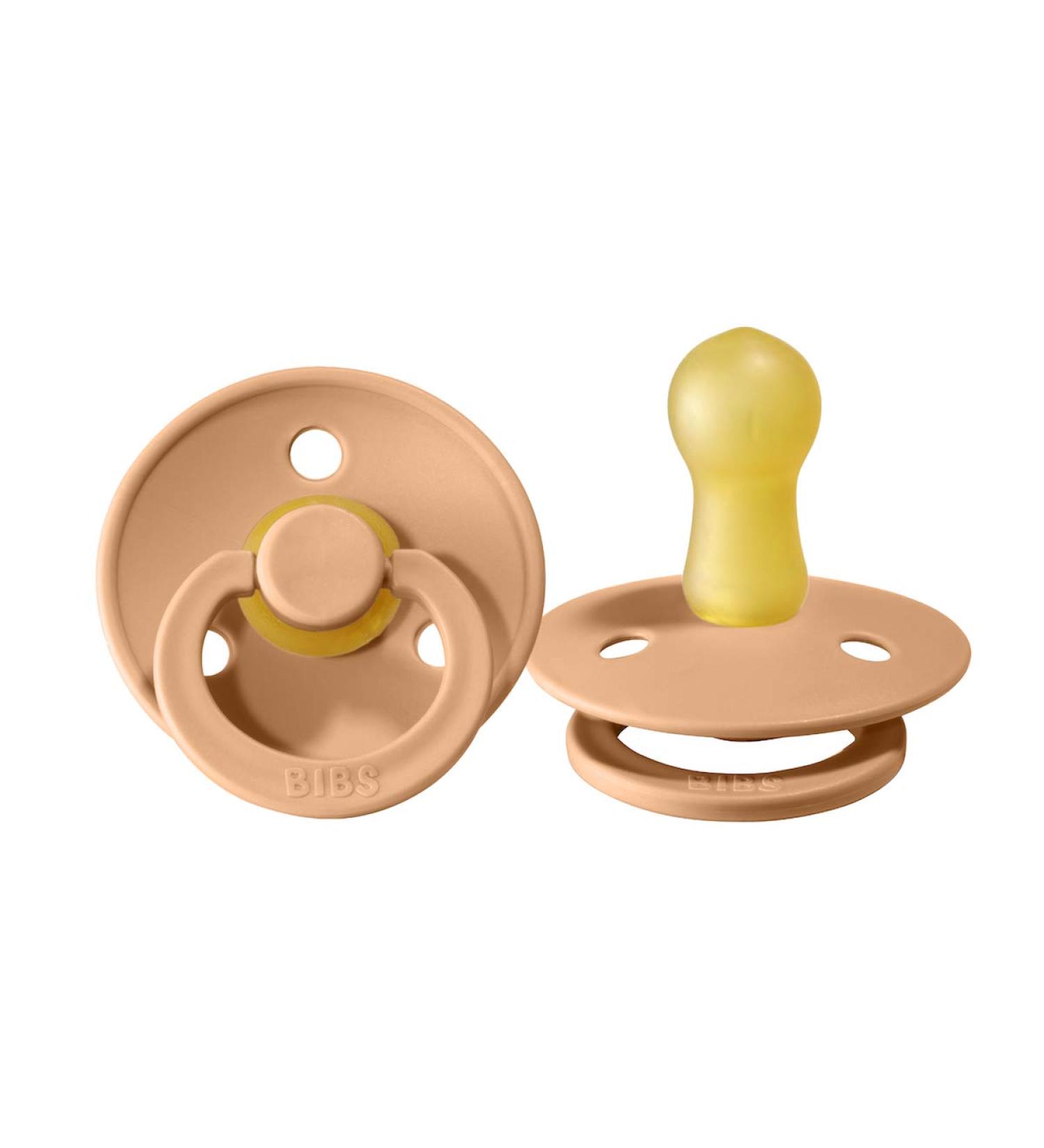 Sut in natural rubber from Bibs - Round - Peach (6-18m)