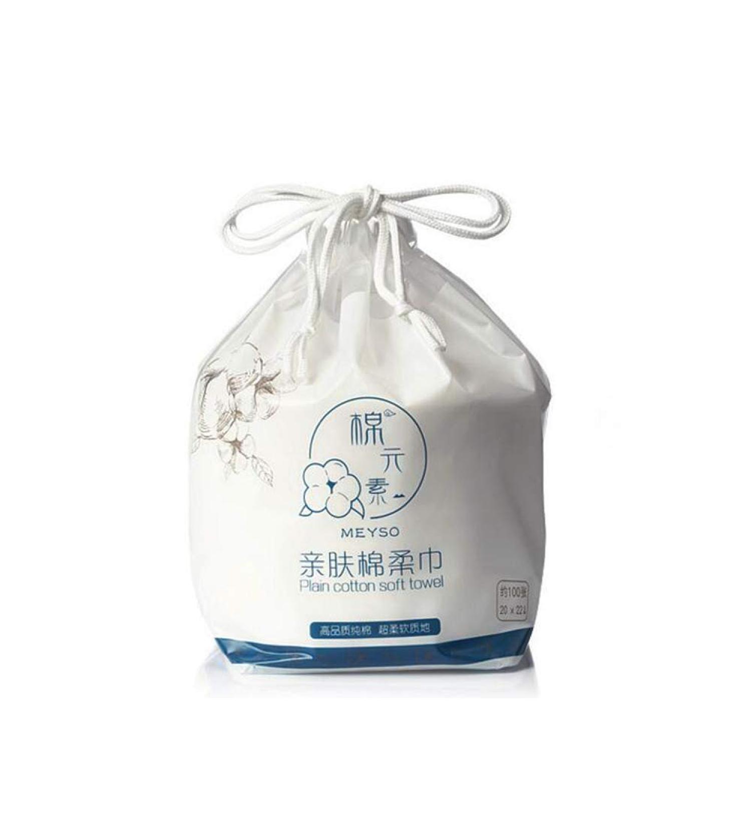 Oukaide Disposable Face Towels - 100 Cotton Towels for Makeup Removal & Facial Cleaning - Wet & Dry Fleece Cotton - Buy Online on GoSupps.com
