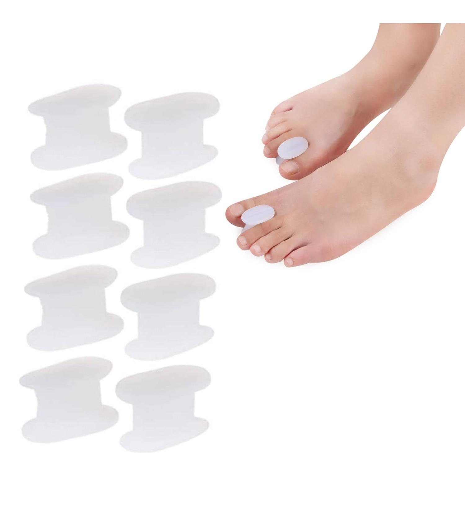 Soft Toe Separator & Gel Toe Caps - 8 Pack Hallux Valgus Spreader for Optimal Toe Protection & Correction - Buy Online on GoSupps.com