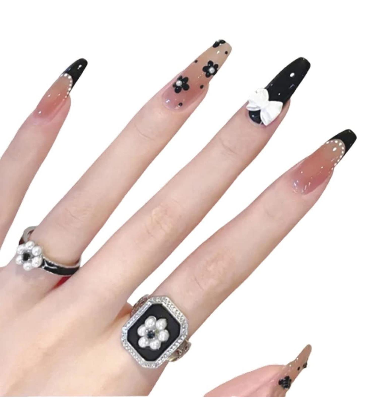 Press on Nails 3 Sets White Pearl Bow Artificail Nails Fake Nail Press-on Nails Removable for Women Girls (Color : Pearl Butterfly) (Color : Pearl Butterfly) (Pearl Butterfly) - Buy Online on GoSupps.com