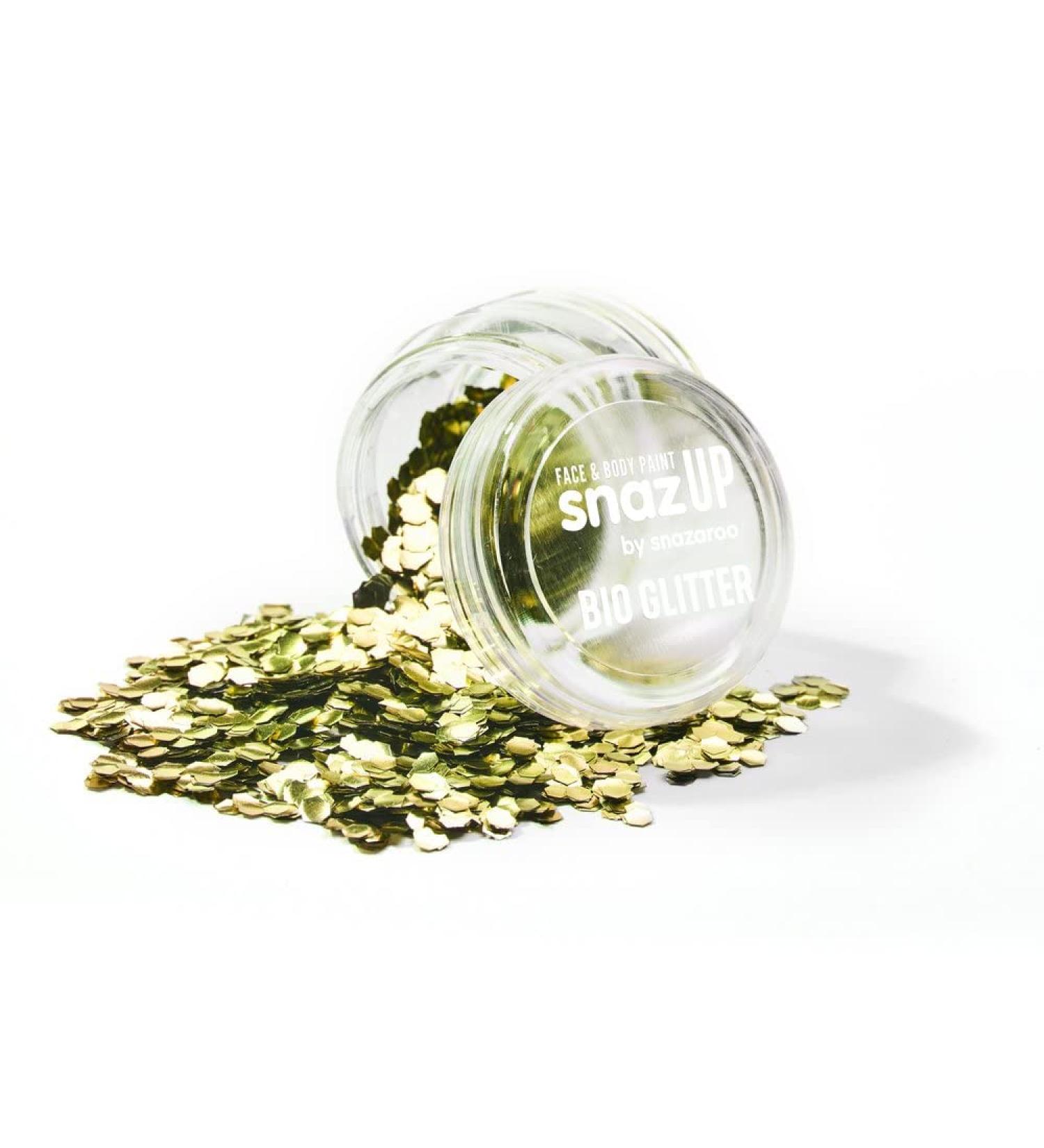 Snazaroo Biodegradable Chunky Gold Glitter Face and Body Paint - 3g - Buy Online on GoSupps.com
