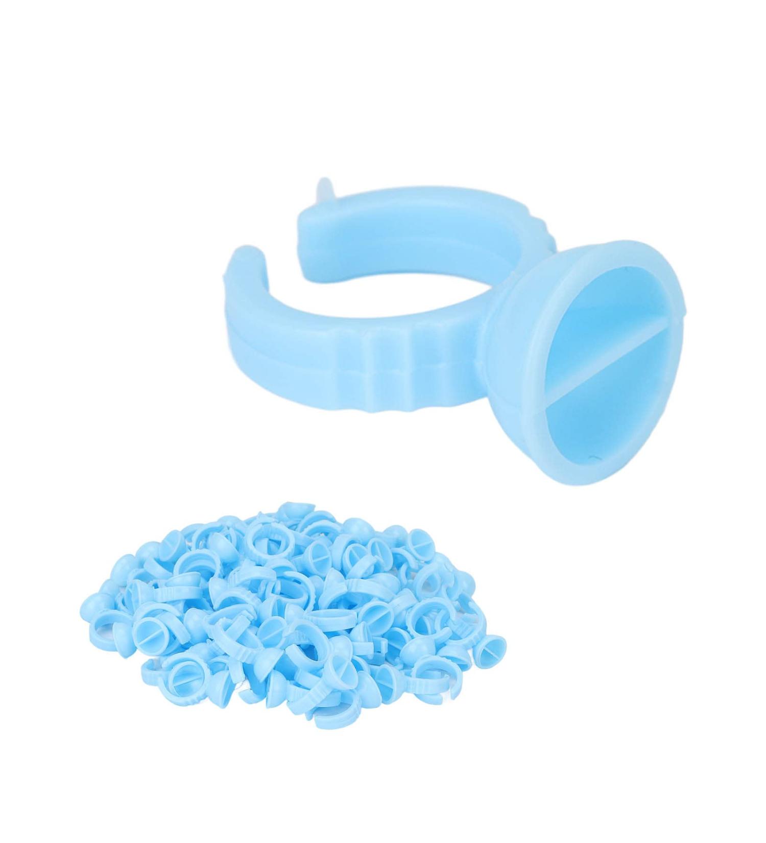 Glue Rings for Eyelash Extensions | Blue Excess Glue Cups - International Shipping Available - Buy Online on GoSupps.com