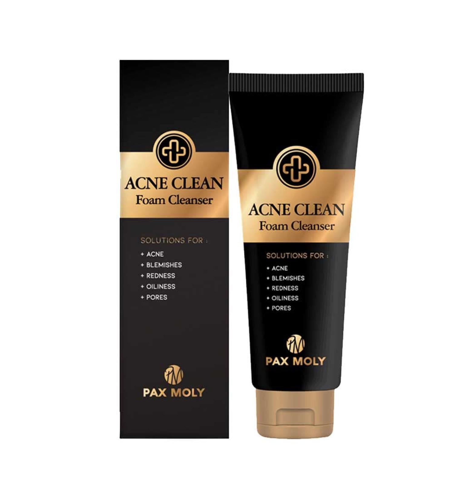  Pax moly Gentle Acne Cleansing Foam 120ml suitable for problematic sensitive and oily skin to restore a clean and healthy complexion - Buy Online on GoSupps.com