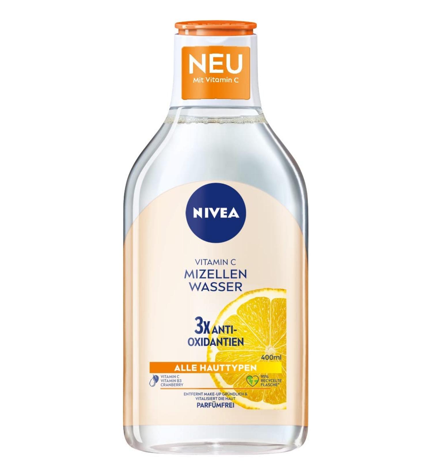 NIVEA Micellar Water Vitamin C All Skin Types 400 ml - Buy Online on GoSupps.com