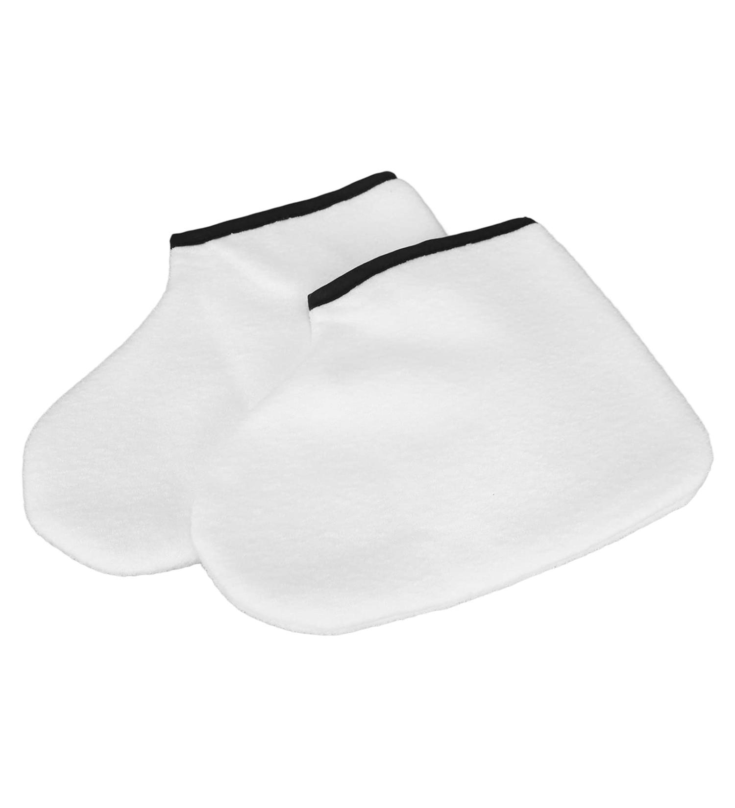 2pcs Reusable Foot Care Gloves - Paraffin Wax SPA Foot Covers for Moisturizing & Skin Rejuvenation - Buy Online on GoSupps.com
