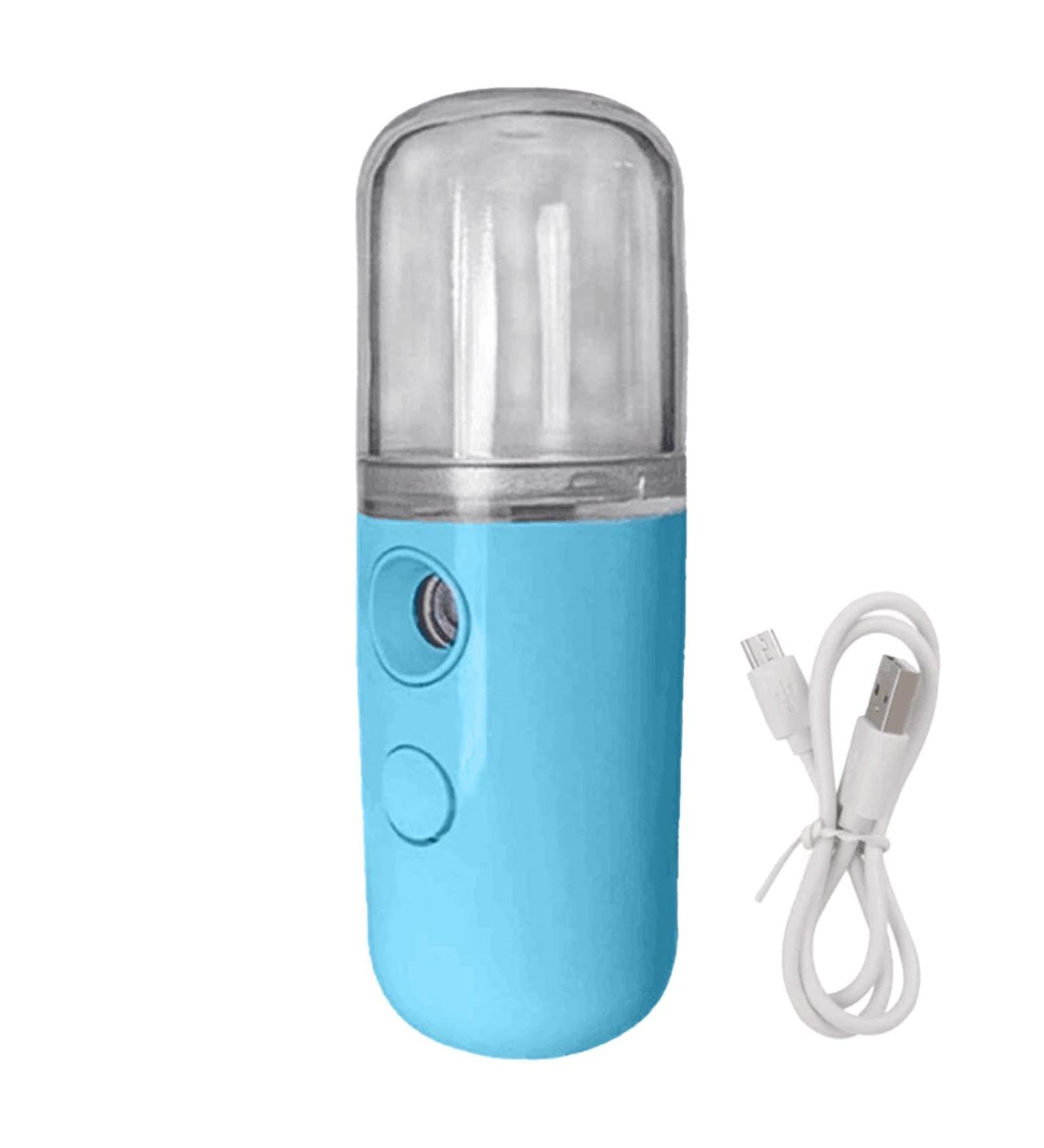 Nano Facial Steamer Traveling Small Cordless Face Humidifier Small Travel Face Steamer Travel Cordless Face for Traveling Dorm Blue - Buy Online on GoSupps.com