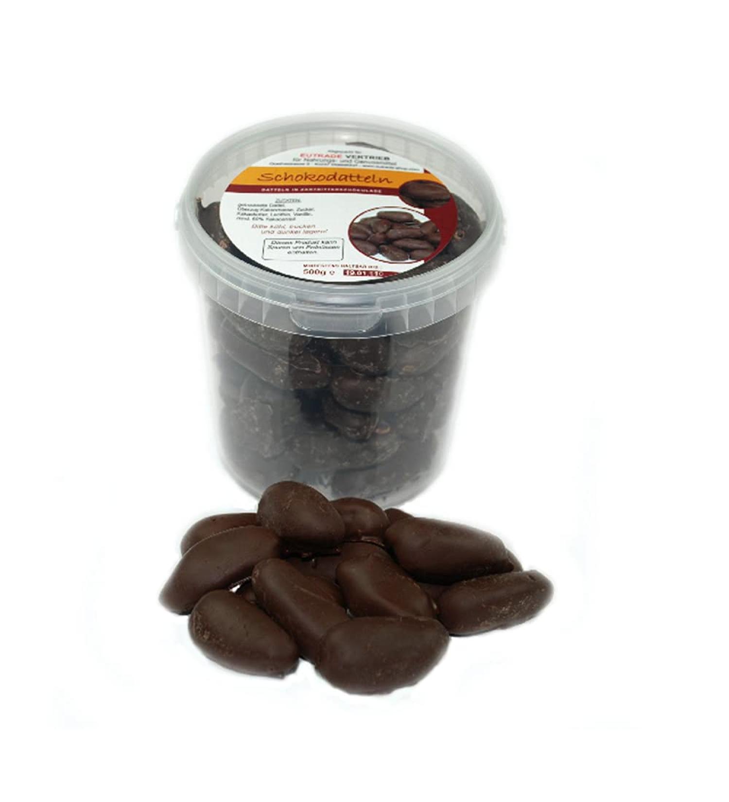 Dates in finest dark chocolate 500g