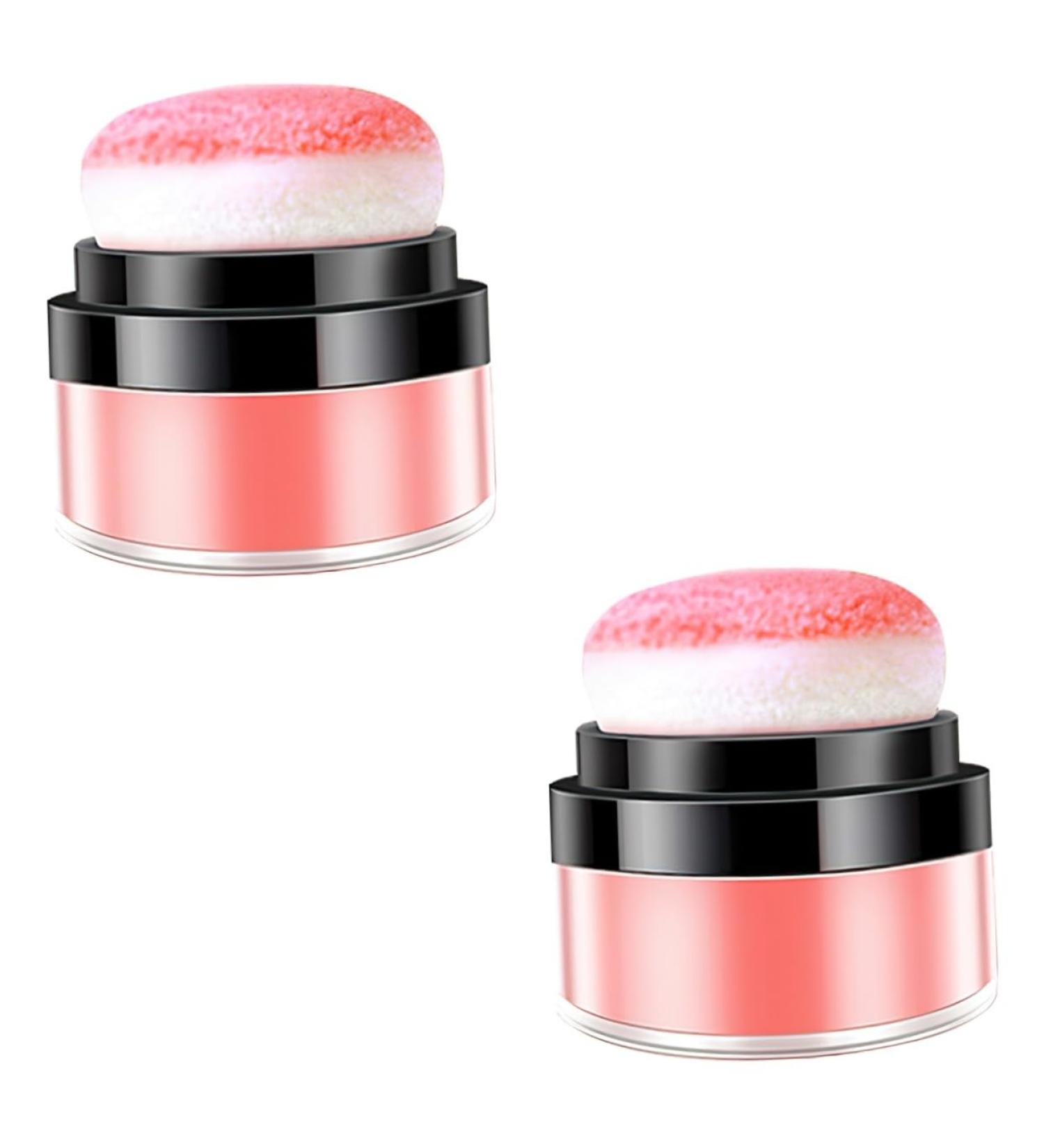 Healvian 2pcs Oil Control Cushion Blush Korean Blush Putty Blush Natural Blush Loose Blush for Cheeks Plastic - Buy Online on GoSupps.com
