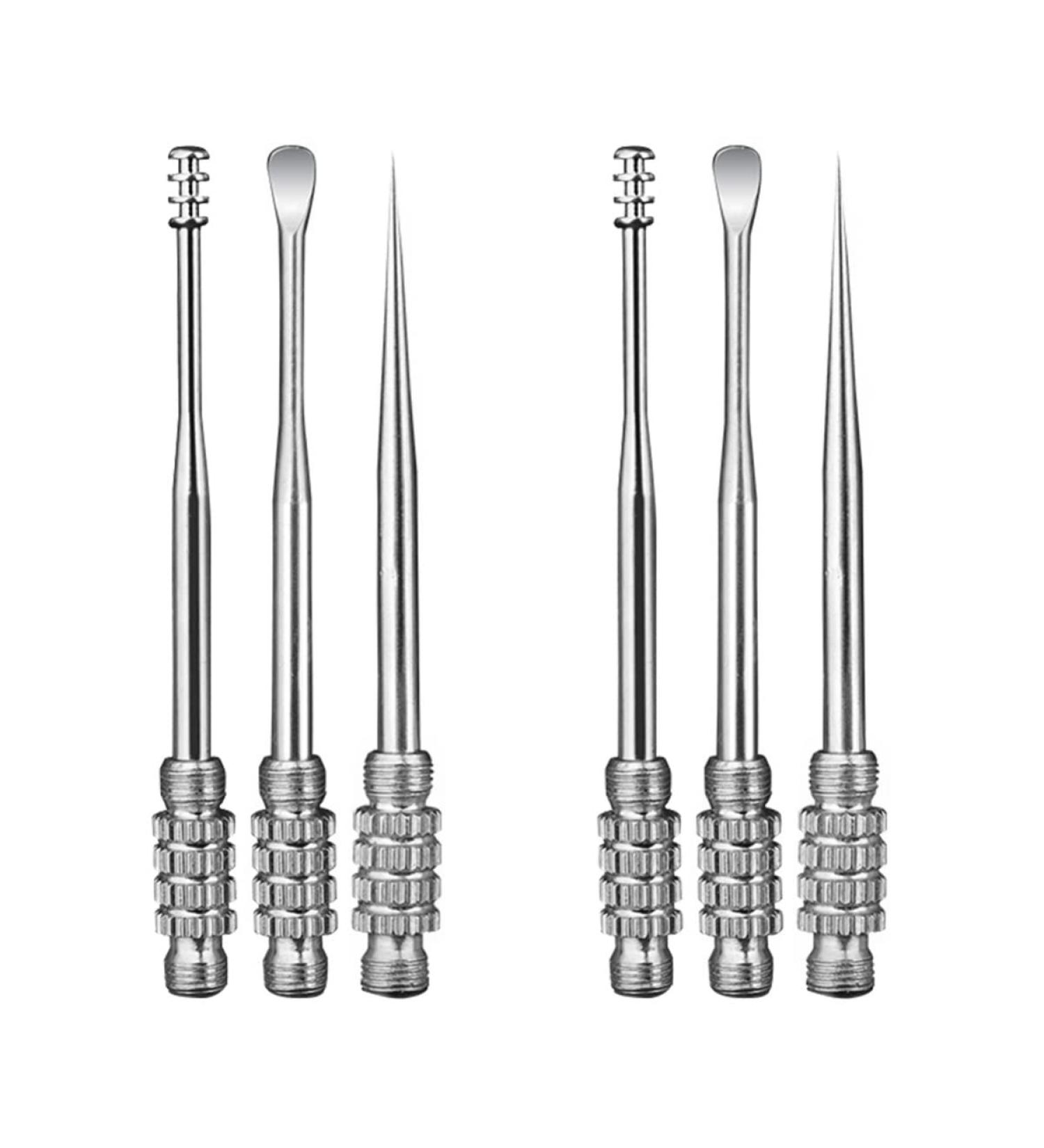 DOITOOL 6 pcs Tool Pickers Toolrandom Pick Cleaning Silver Earwax Keychain Supplies Shop Picnic Cleaner Camping Removal Picks Ear Kit Scoopsrandom Travel Spoon Wax Reusable - Buy Online on GoSupps.com