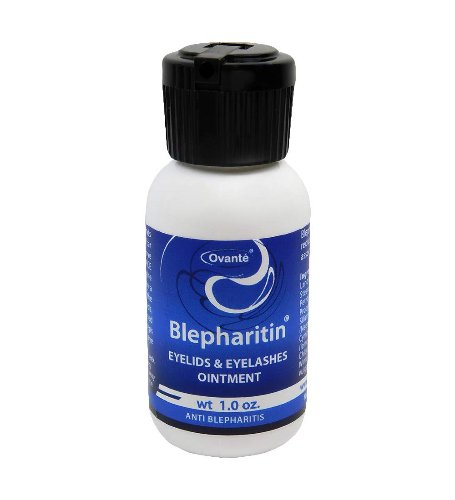 Ovante Blepharitin EyeLids Lash  Face Care Lotion With Tea Tree Oil (TTO) For People With Itchy  Flaky Eyelid & Eyelash Irritation Caused by Blepharitis  Ocular Rosacea  Demodex Mite - 1 oz