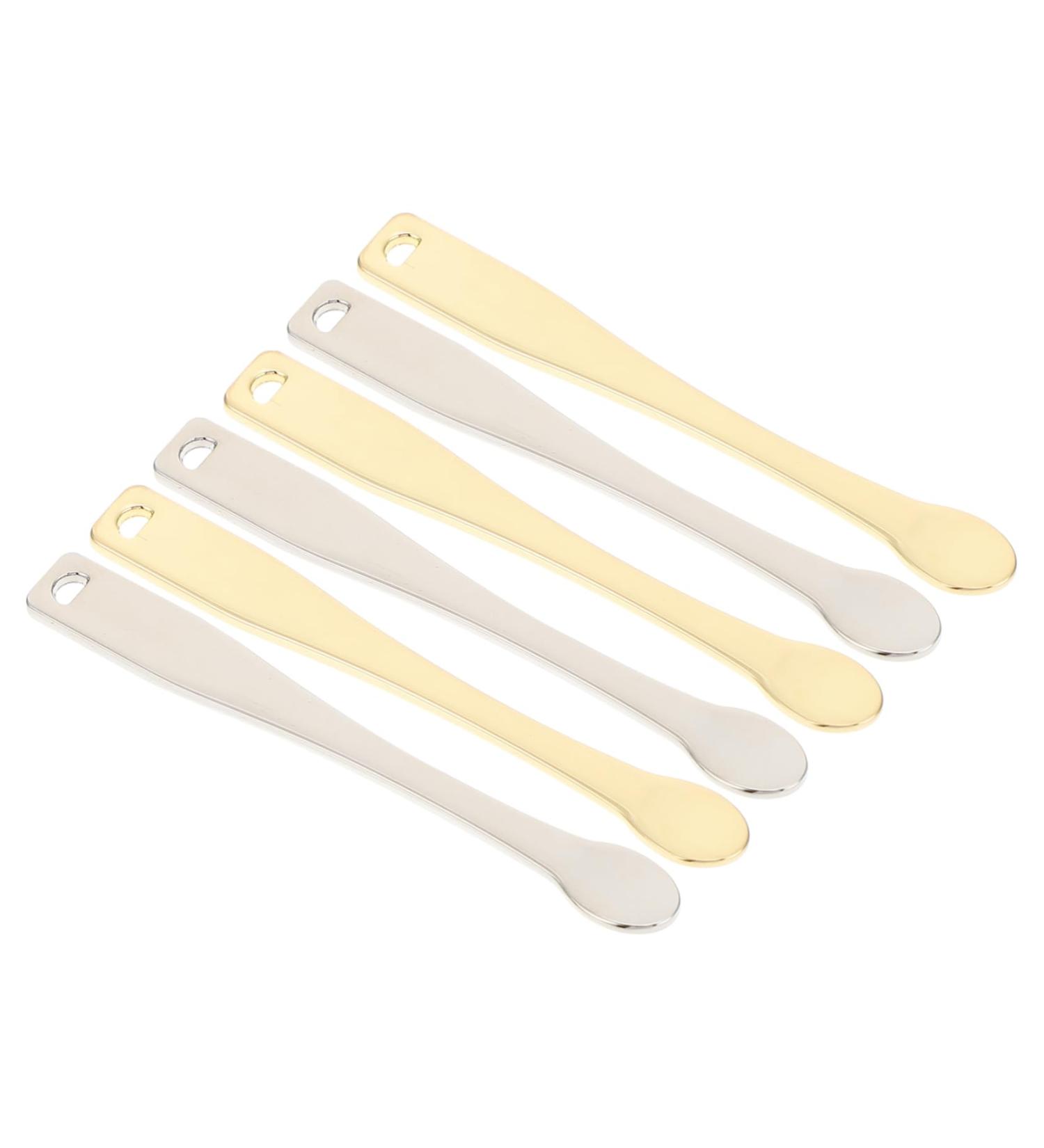 minkissy 6pcs Electroplating Cream Spoon Cosmetic Spoon Mini Makeup Diaper Cream Spatula Spatulas Eye Cream Spoons Foundation Spatula Facial Cream Skin Care Products Zinc Alloy 1 count (Pack of 1) Assorted Color - Buy Online on GoSupps.com
