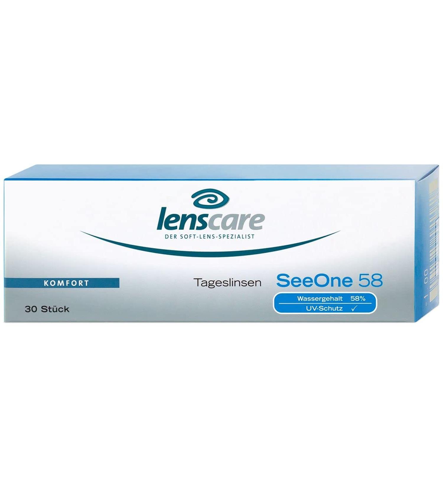 Buy SeeOne 58 Daily Lenses - 5 Pack | BC 8.6 mm | DIA 14.2 mm | -10.00 Diopters | International Shipping - Buy Online on GoSupps.com