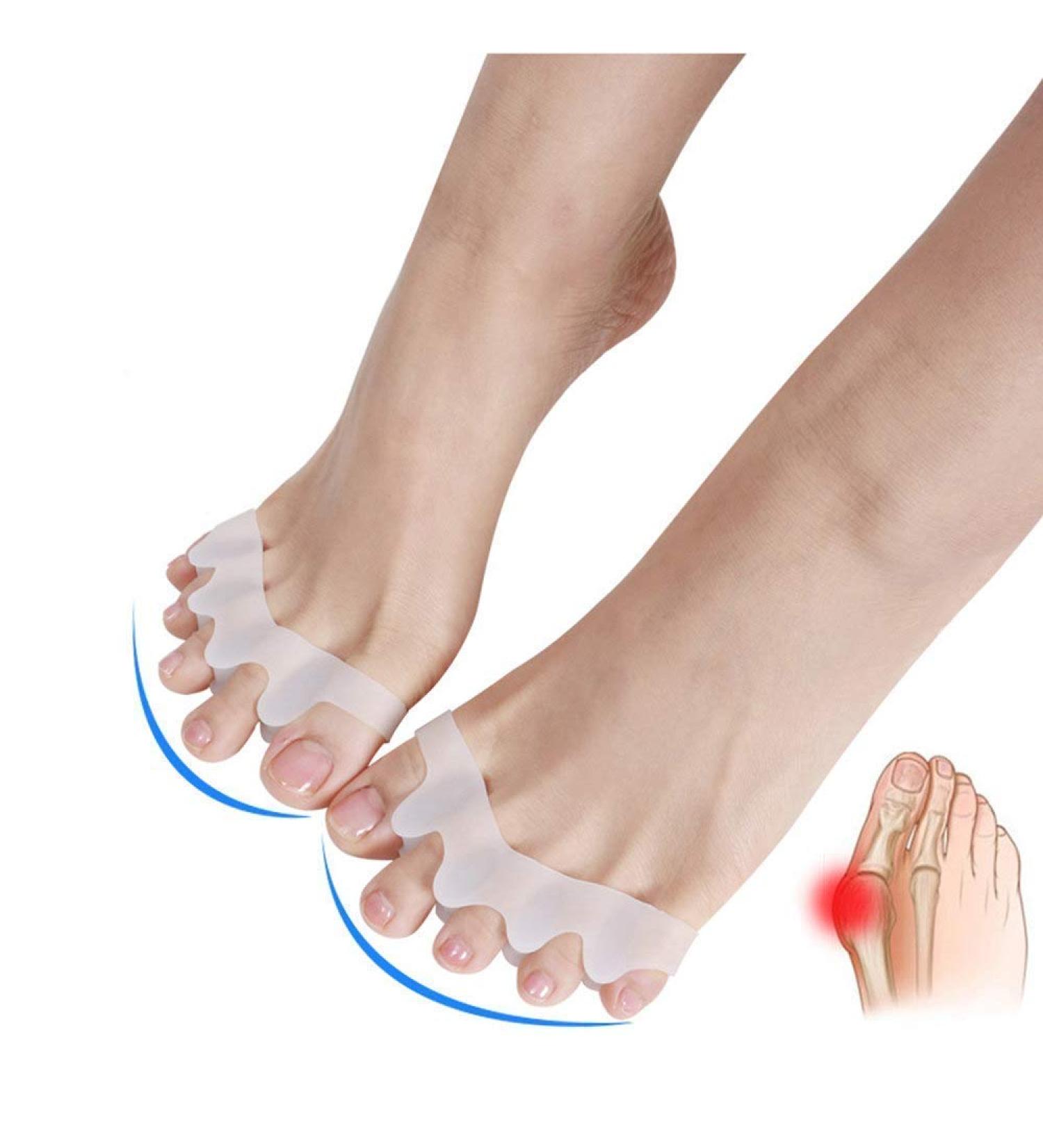 CAZARU FXJ Toe Separator Socks for Men - Hammer Toe Corrector, Gel Separators, Yoga Claw Splint Protectors - 1 Pair - Buy Online on GoSupps.com