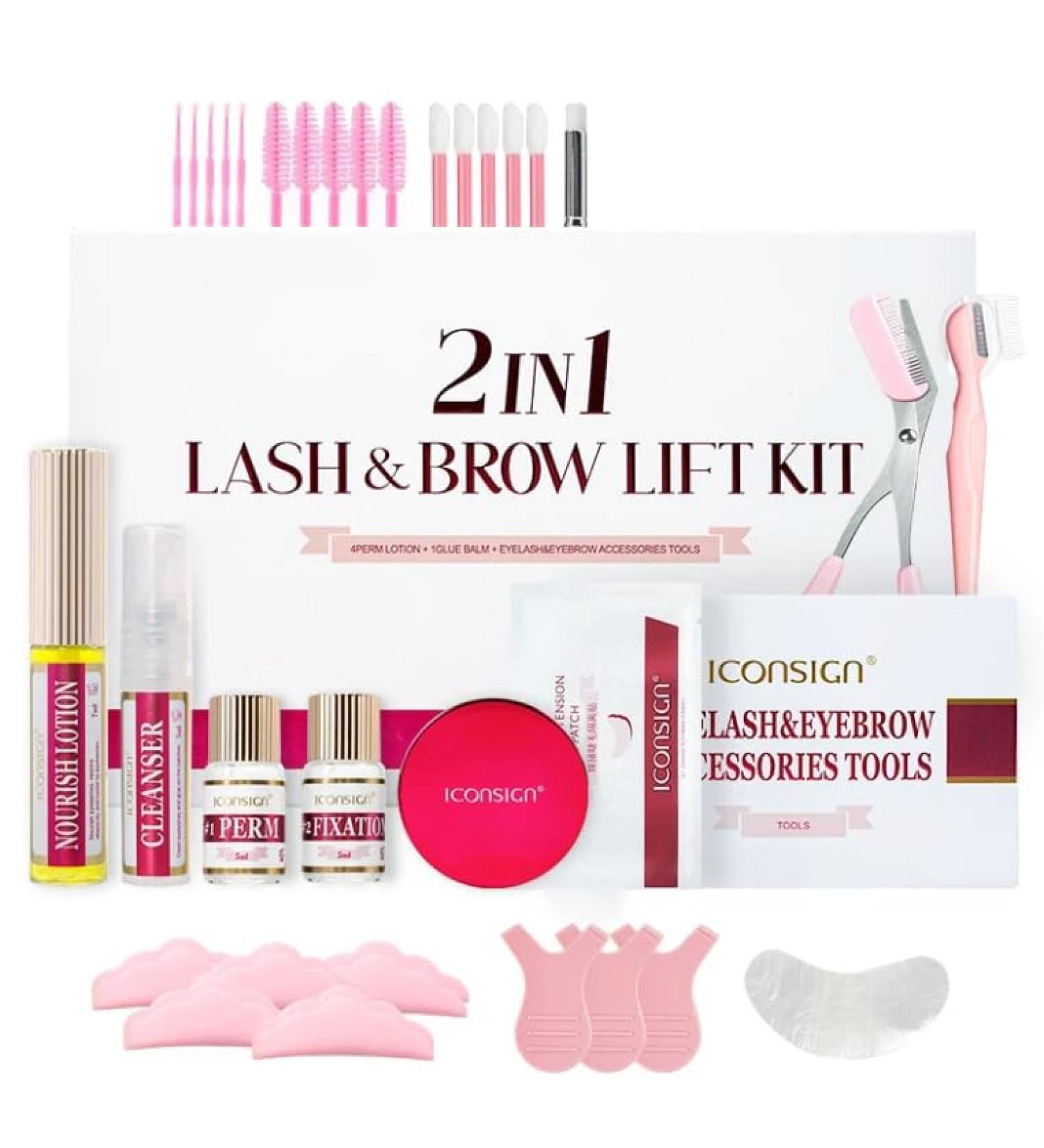2-in-1 Lash Lift Kit & Brow Lamination - Salon-Quality Eyelash & Brow Treatment Long-Lasting Results Safe Home Use Vegan & Cruelty-Free - Buy Online on GoSupps.com