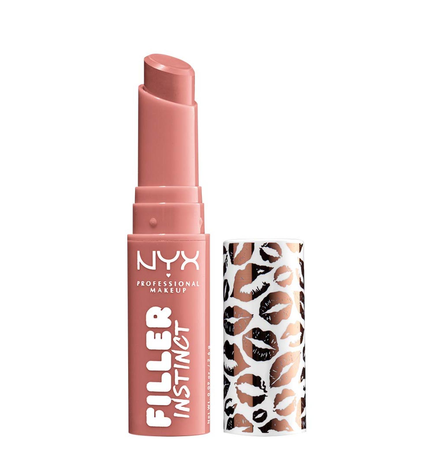 NYX Filler Instinct Plumping Lip Color Lip Balm - Beach Casual (Nude Pink) - Buy Online on GoSupps.com