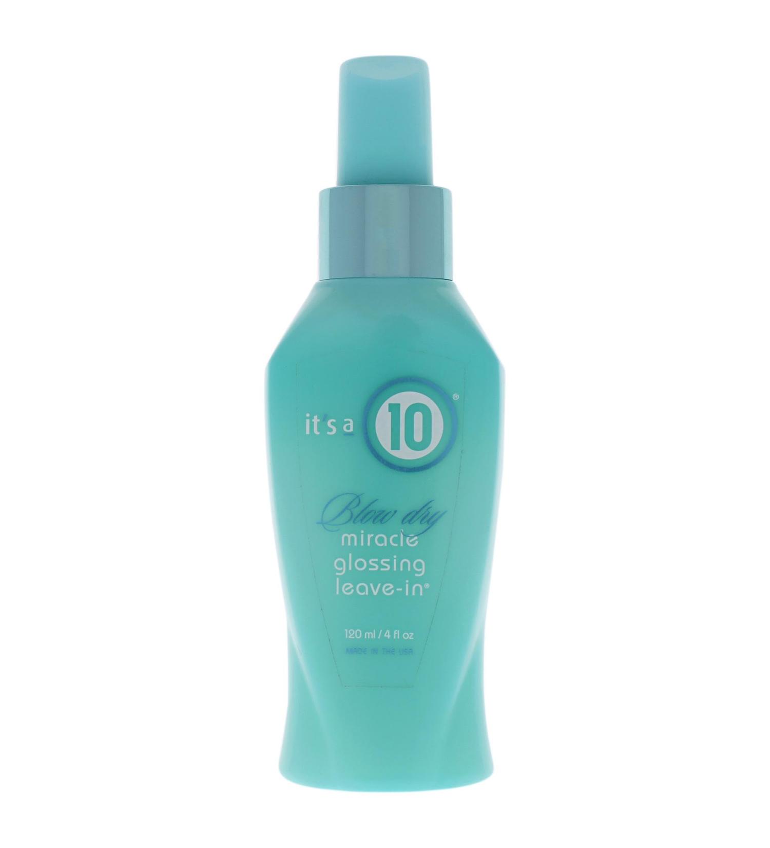 Its A 10 Miracle Blow Dry Glossing Leave-In Treatment Unisex 4 oz