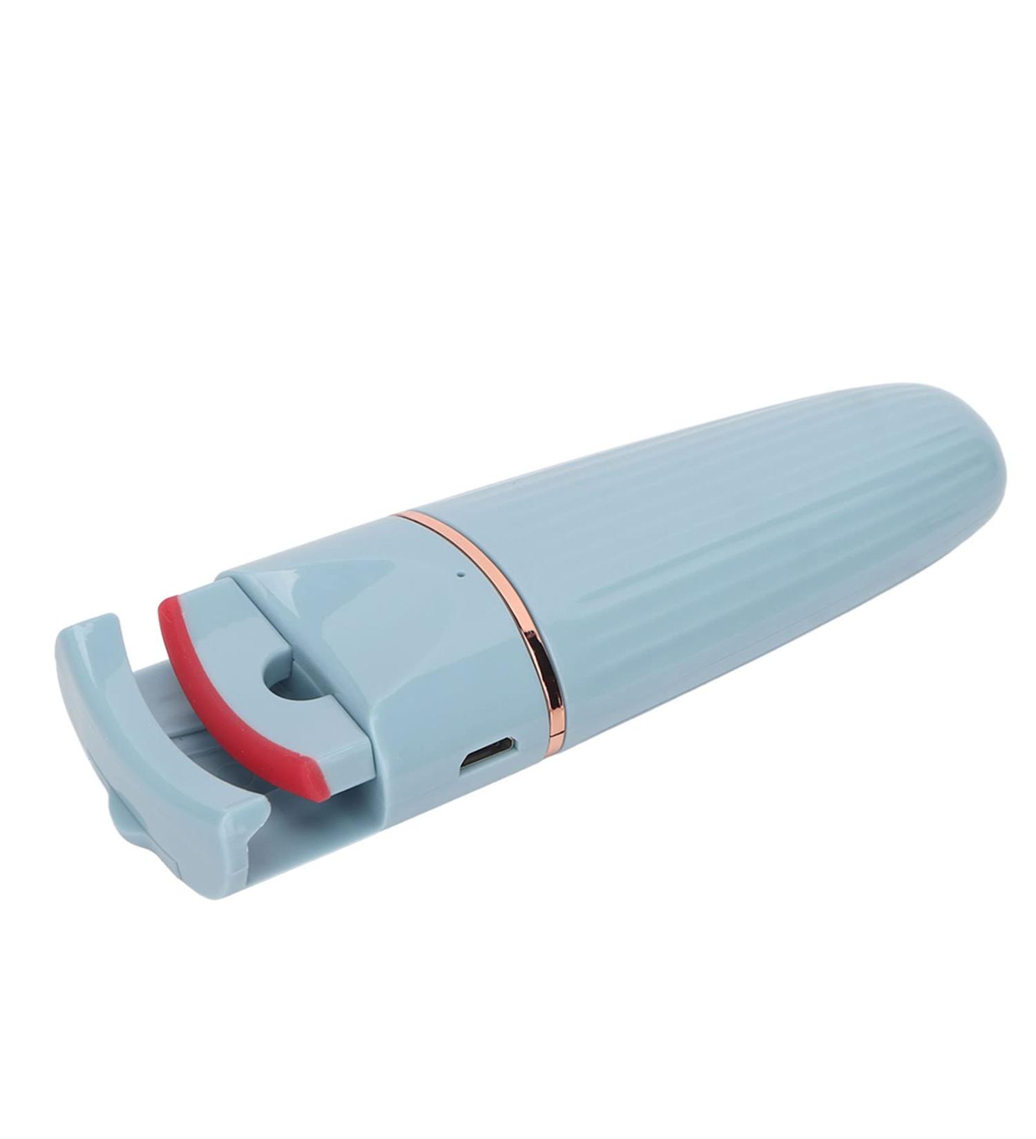 Qukaim Eyelashes Curler Electric Eyelash Curler Heated Fast Heating USB Rechargeable Silicone Blue Lasting Eyelashes Curler - Buy Online on GoSupps.com