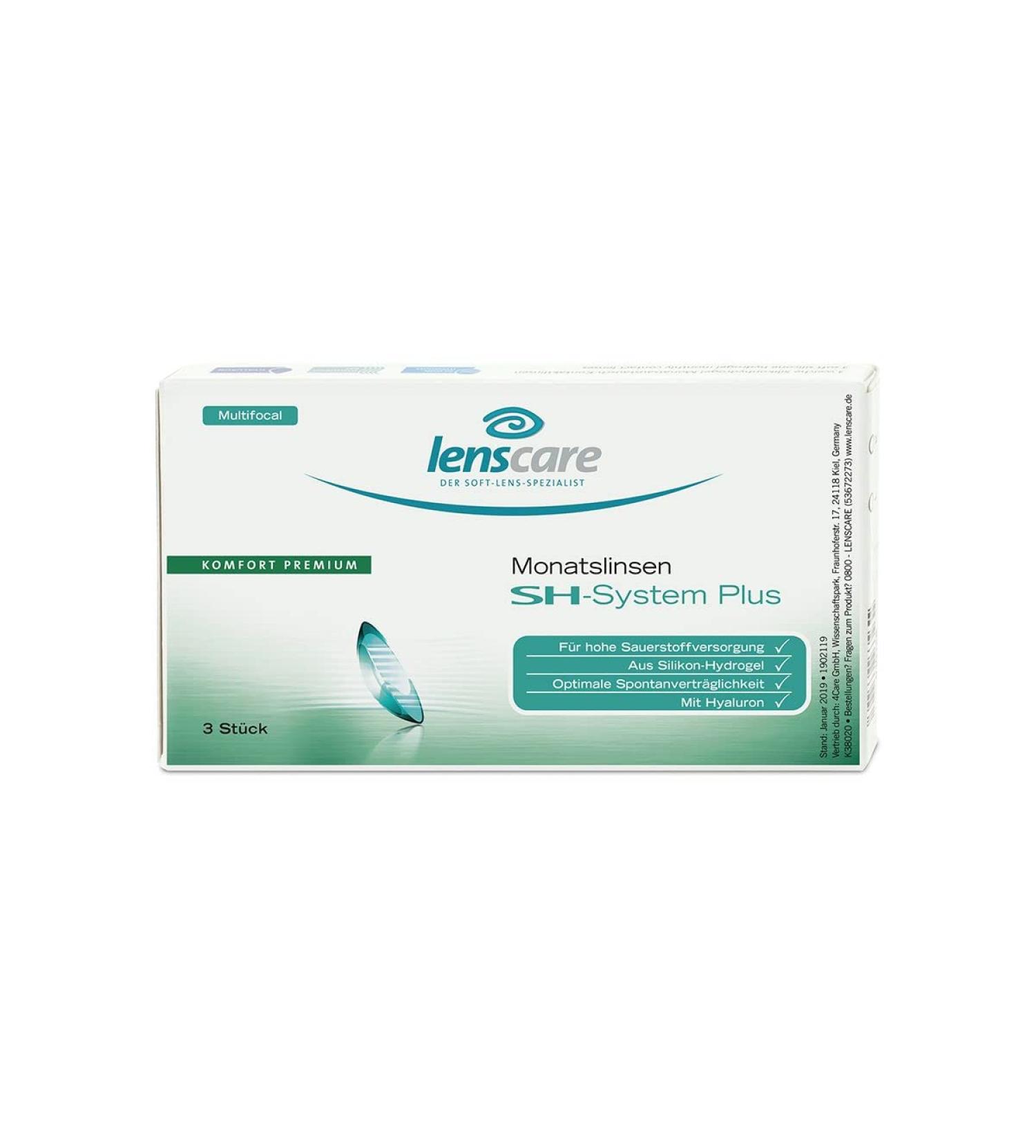 SH-System Multifocal Monthly Lenses - 3 Pieces BC 8.6 mm DIA 14.2 mm +2.00 Diopters +2.50 Addition - International Shipping Available - Buy Online on GoSupps.com