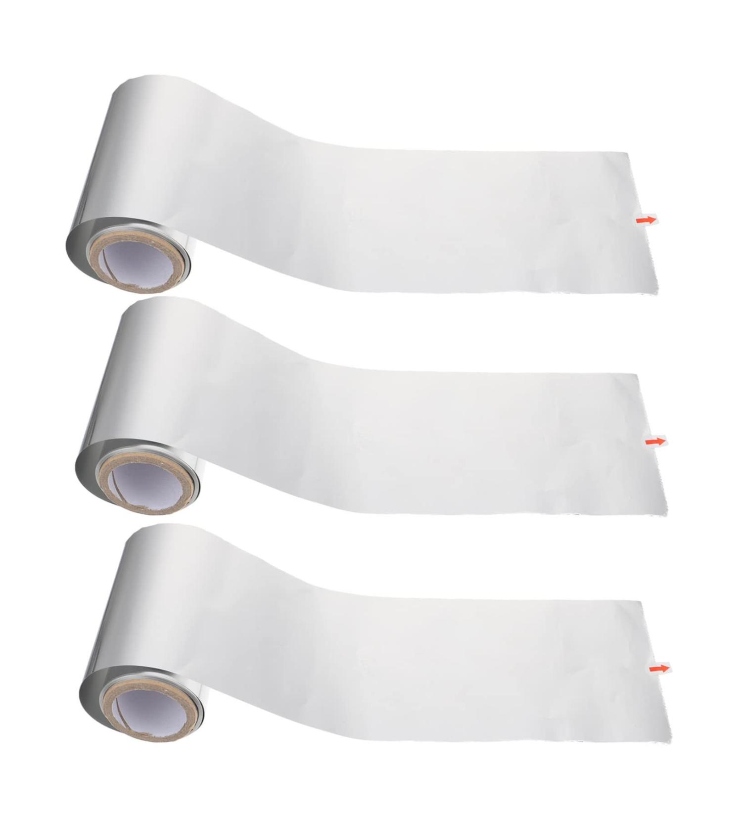 minkissy 3 Rolls Perm Tin Foil Aluminum Foil for Hair Foil Paper Hair Foils for Bleach Hair Coloring Foils Short Hair Foils Hair Dye Foil Highlighting Foils for Hair Tinfoil Nail Set off - Buy Online on GoSupps.com