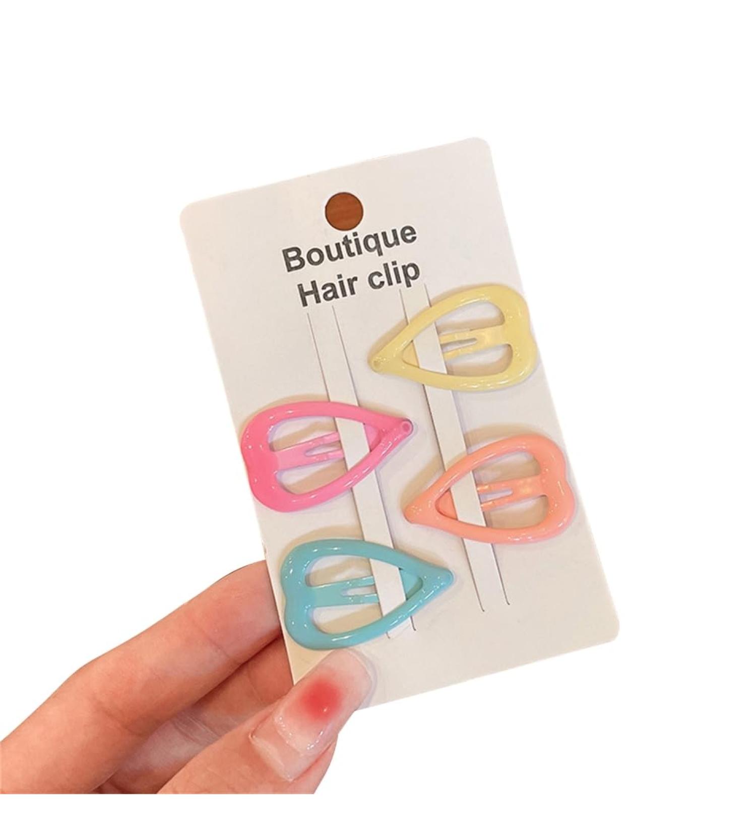 Limtula Heart Bobby Pin Heart Hair Clip For Kid Heart BarrettesCute Snap Hair Clip for Girl Hair Clip Bangs Clip Hairpin - Buy Online on GoSupps.com