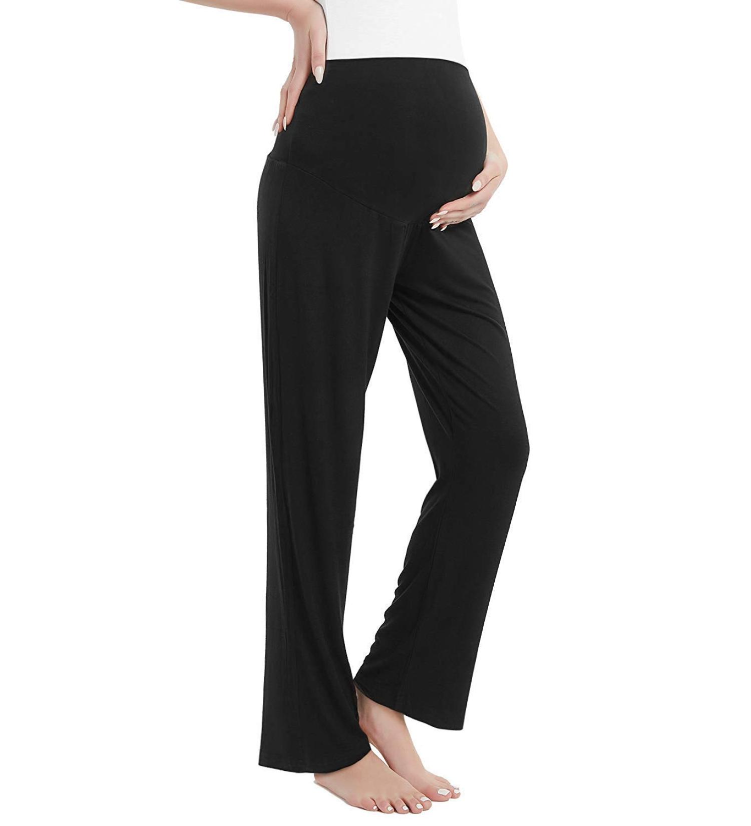 Amorbella Women's Maternity Sweatpants Long Yoga/Lounge Pants - S Black - Buy Online on GoSupps.com
