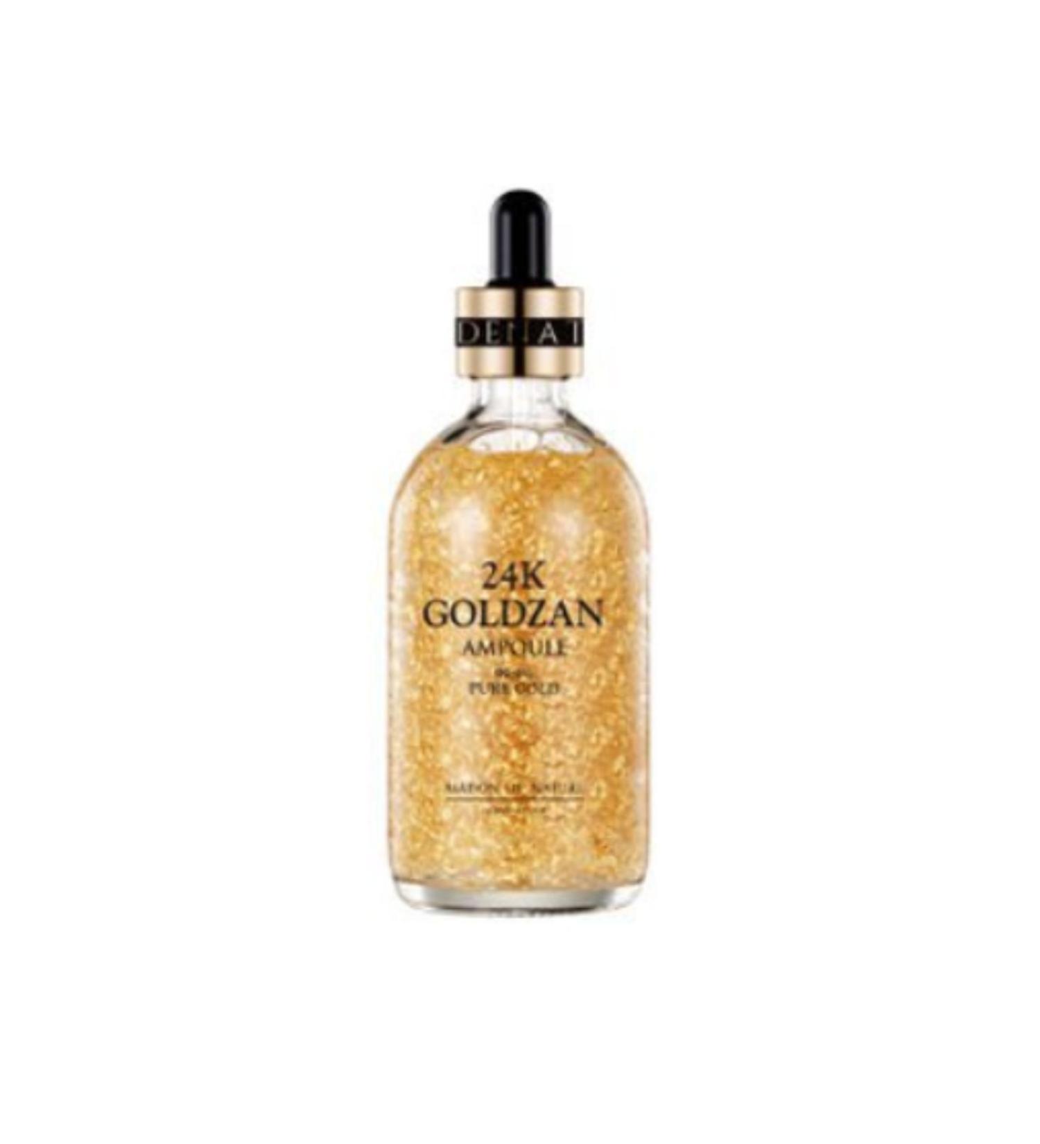 MAISON DE NATURE 24k Goldzan Ampoule 100ml - Premium Korean Skincare | International Shipping Available - Buy Online on GoSupps.com