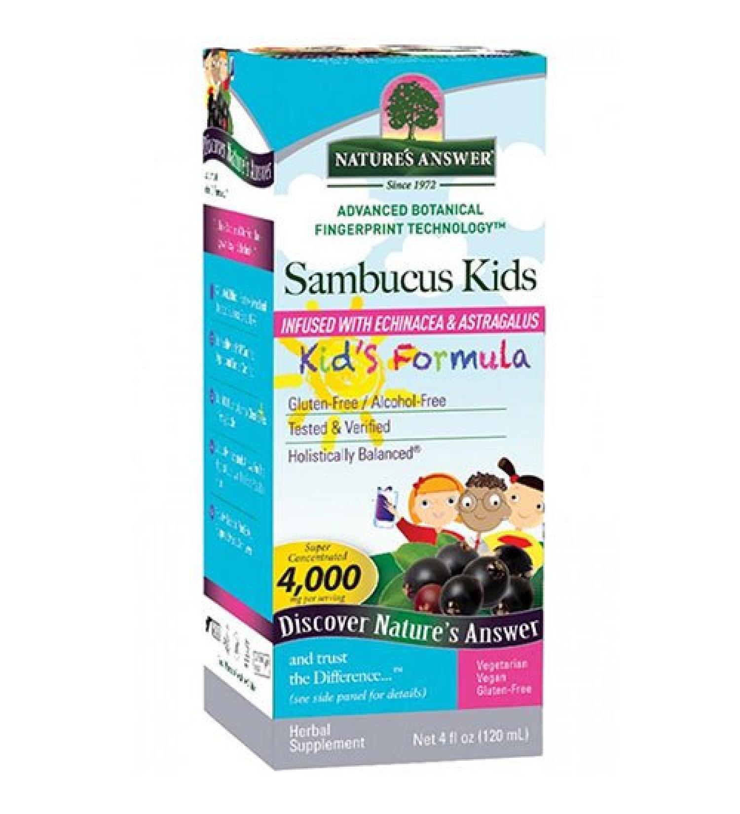 Nature's Answer Sambucus Kid's Formula 4000 mg 4 fl oz (120 ml)