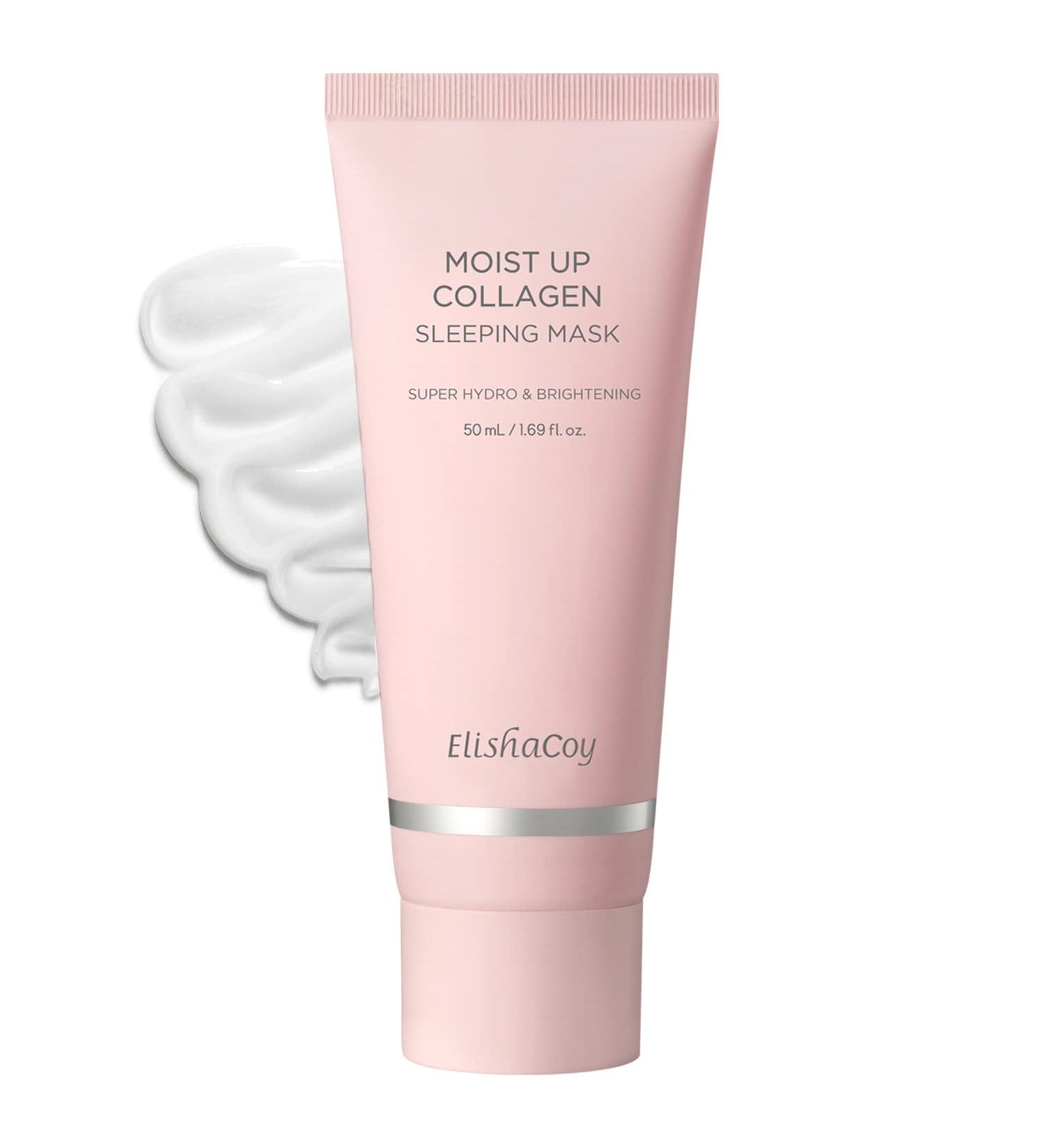 Elishacoy Moist Up Collagen Sleeping Mask - 1.69 fl.oz | Overnight Face Gel Cream | Moisturizing, Anti-Aging, Radiance Care - Buy Online on GoSupps.com