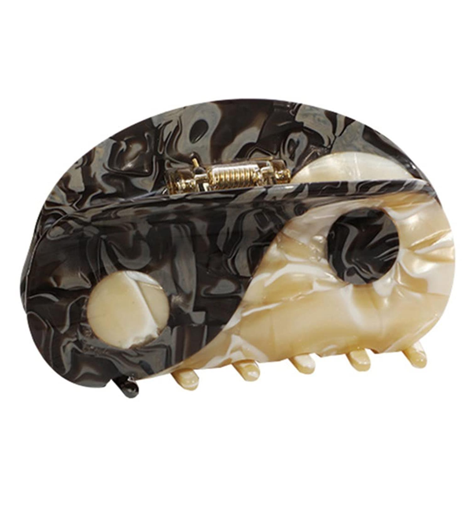 Acetate Hair Claw French Design Slip Hair Clip Semicircle Hair Barrettes Retro Ponytail Decor Fashion Hair Props Acetate 1# - Buy Online on GoSupps.com