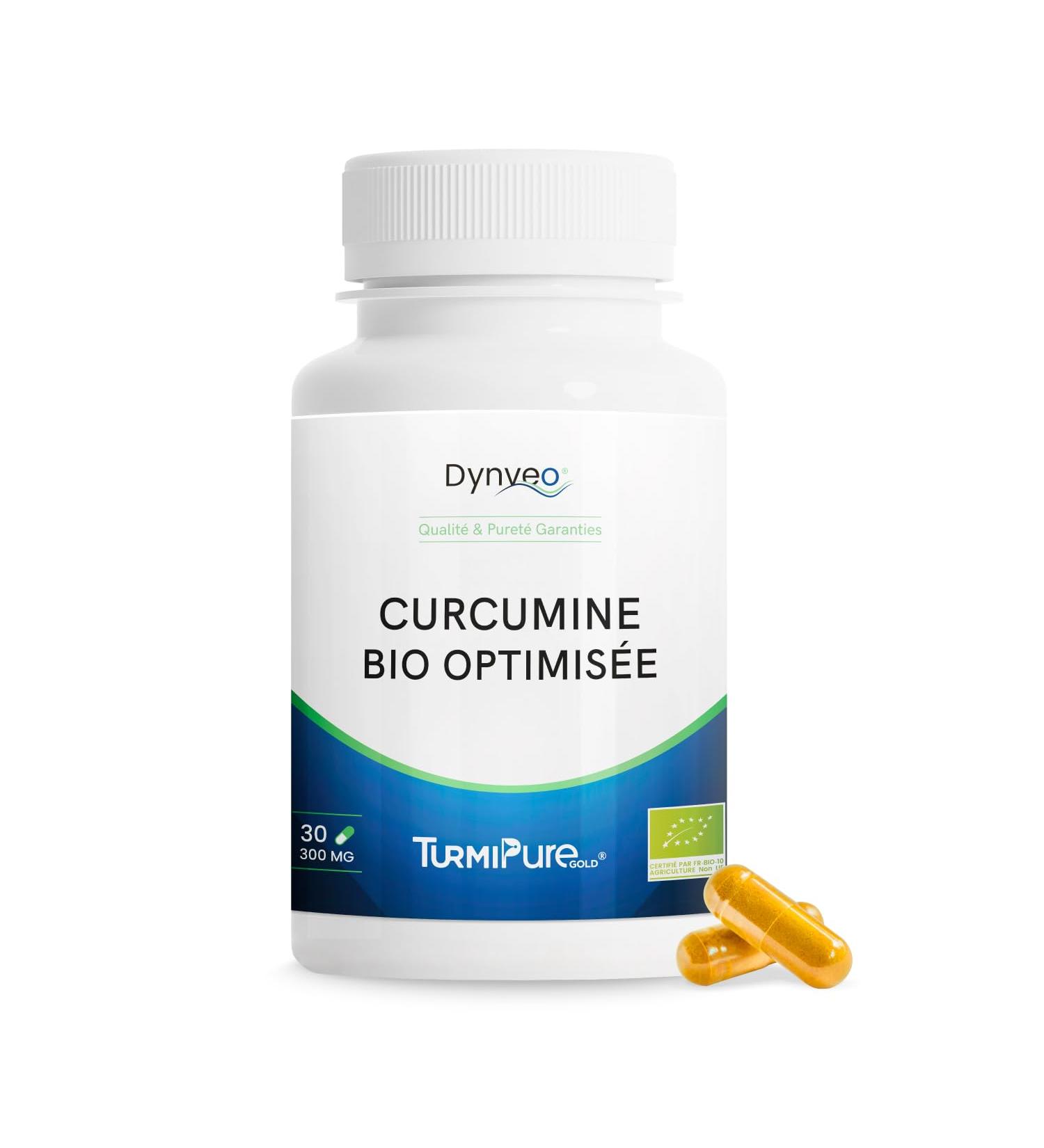 Curcumine BIO Optimis e qualit TurmiPure Gold - 95% Curcumino des - Articulations Circulation - 340 fois plus Biodisponible - 30 G lules Vegan Fabriqu France - Dynveo 9 g (30 Capsules) - Buy Online on GoSupps.com