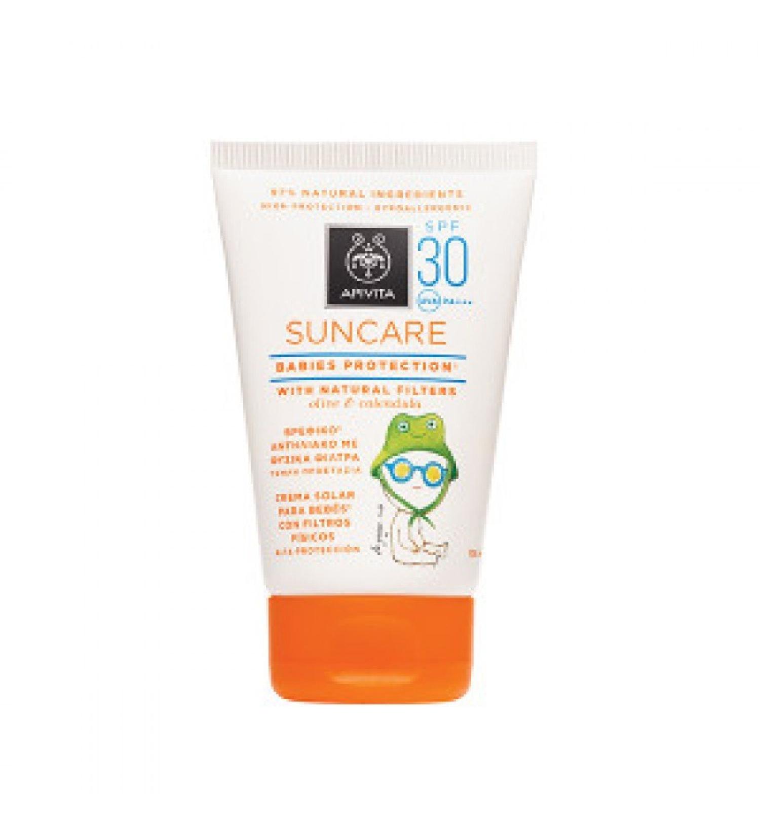 Apivita Suncare Babies Protection with Natural Filters Olive & Calendula SPF30 100ml