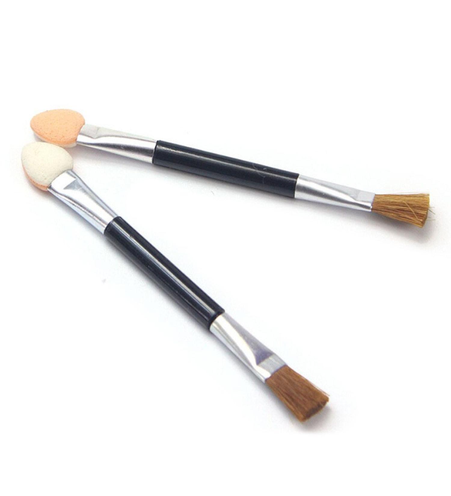 Fpoqbod 10pcs Women Disposable Double Ended Sponge Brush Eye Shadow Applicator Tools (Black) - Buy Online on GoSupps.com