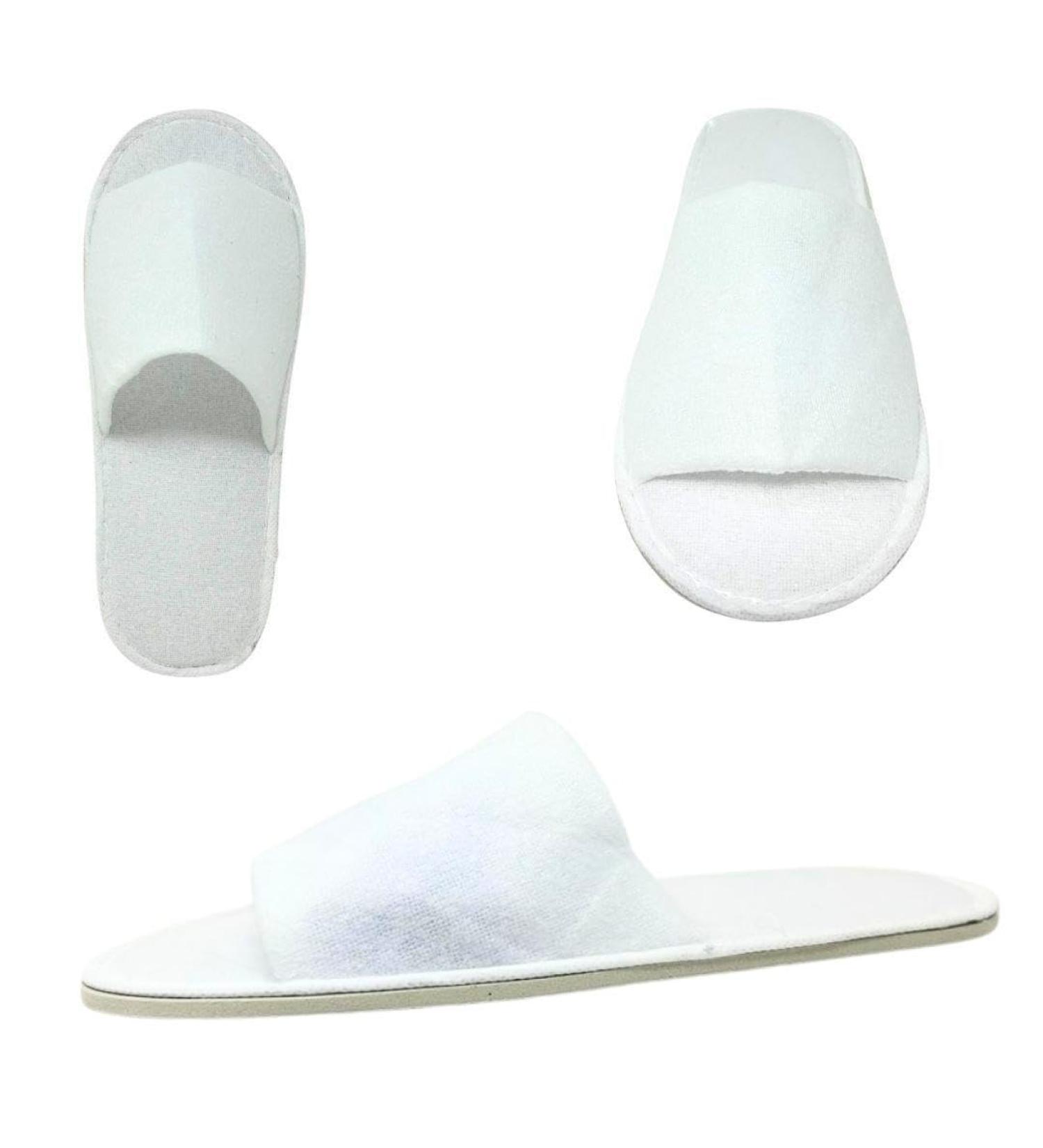 AQASKIN Luxury Slip-Resistant Disposable House Shoes - High-Quality Terry - 10 Pairs - Soft & Convenient for Hotels Spas & Wellness Centers - Quantity Discount Available - Buy Online on GoSupps.com